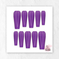 Amethyst Magic purple glitter press-on nails
