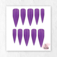 Amethyst Magic purple glitter press-on nails