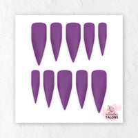 Amethyst Magic purple glitter press-on nails