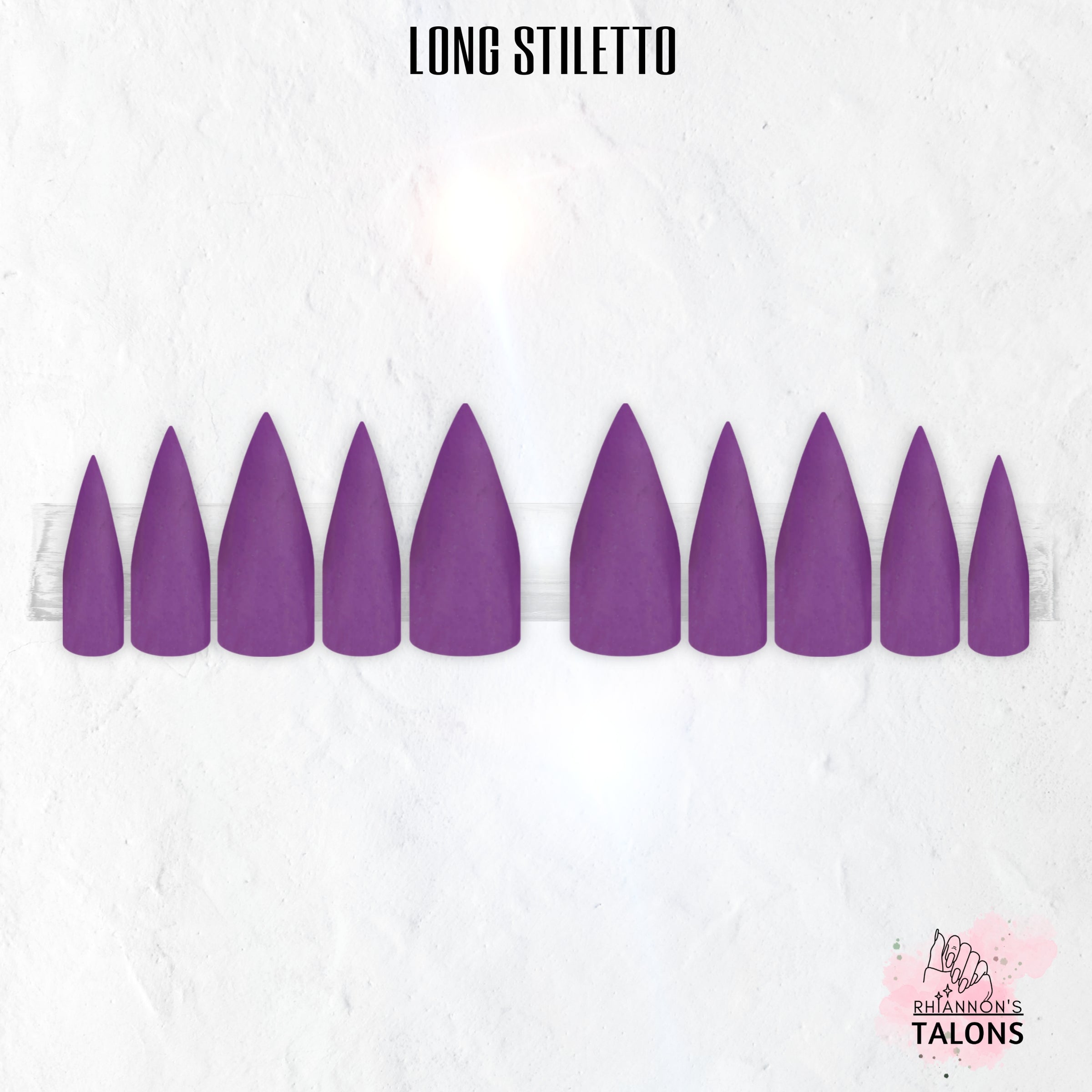 Amethyst Magic purple glitter press-on nails