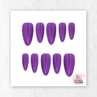 Amethyst Magic purple glitter press-on nails