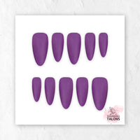 Amethyst Magic purple glitter press-on nails