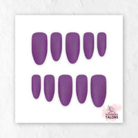 Amethyst Magic purple glitter press-on nails