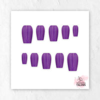 Amethyst Magic purple glitter press-on nails