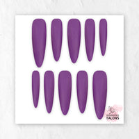 Amethyst Magic purple glitter press-on nails