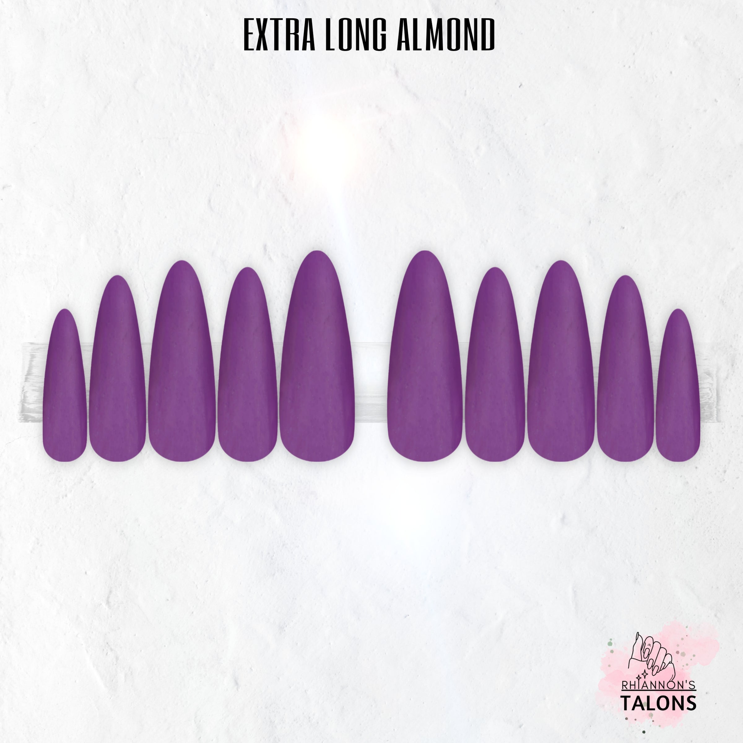 Amethyst Magic purple glitter press-on nails