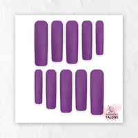 Amethyst Magic purple glitter press-on nails