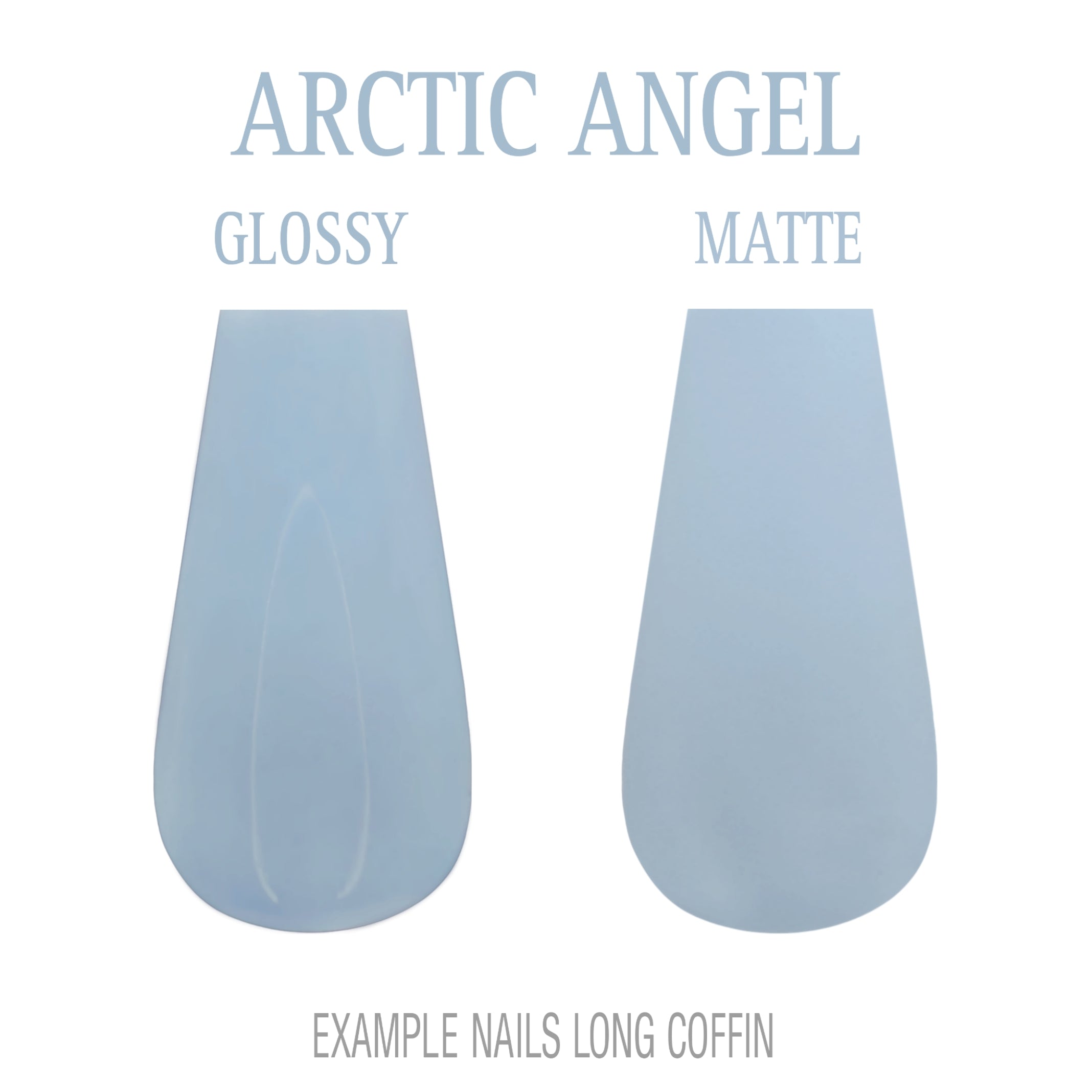 Arctic Angel pale blue press-on nails