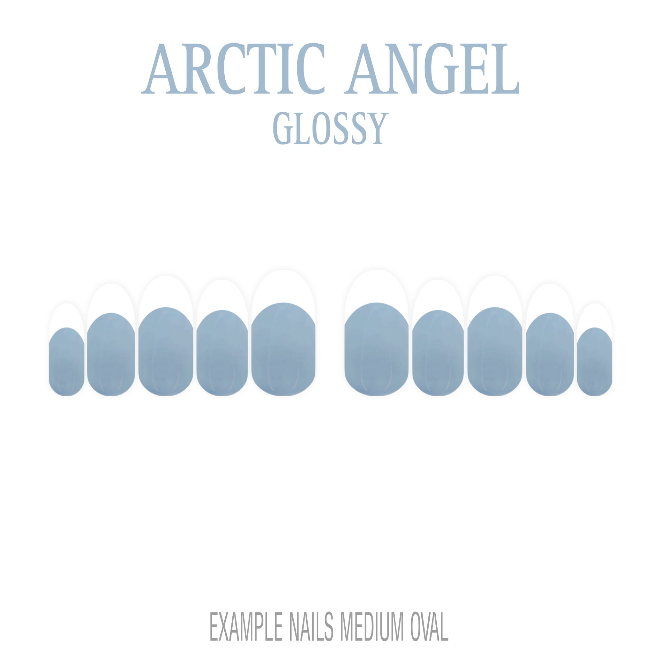 Arctic Angel white French tip nails