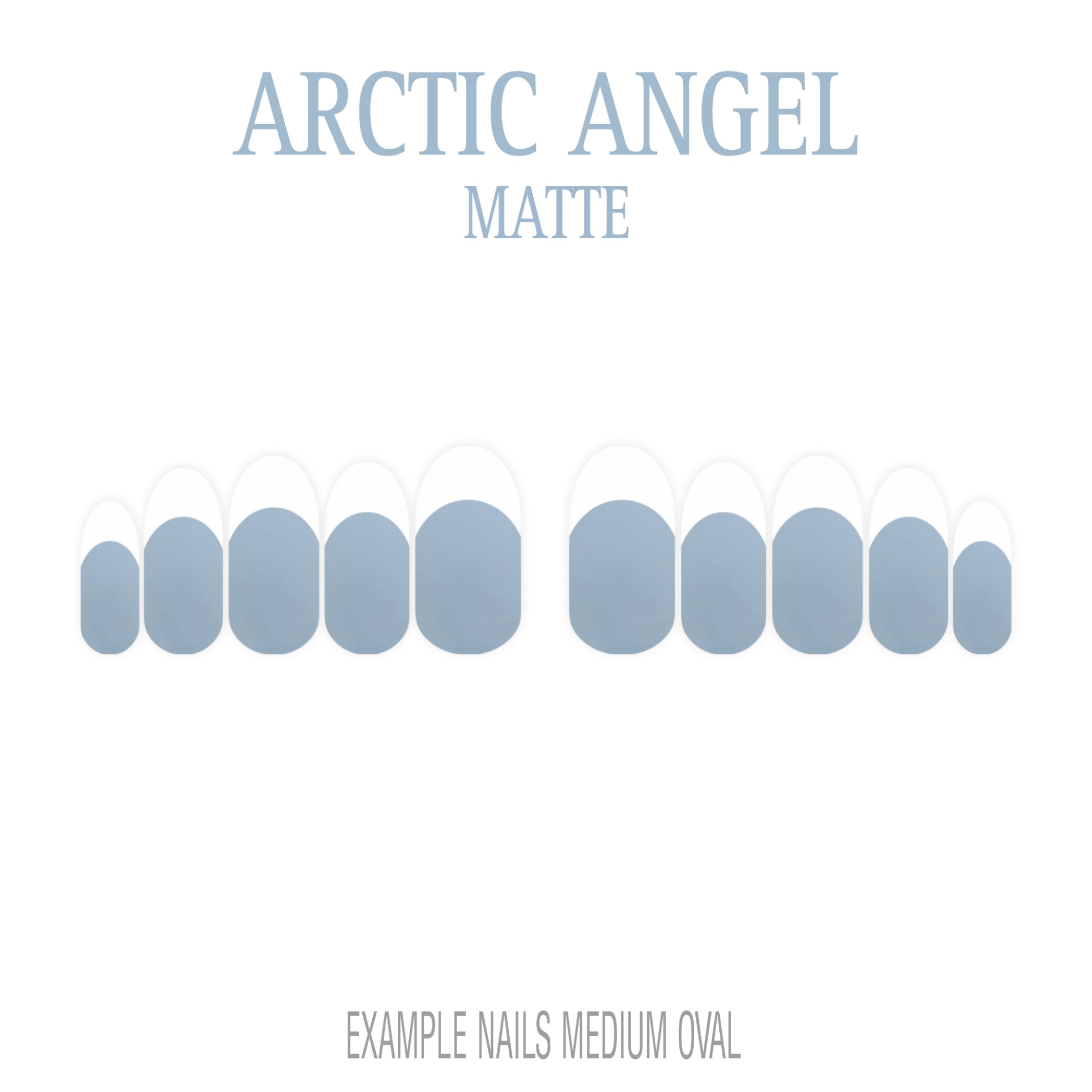 Arctic Angel white French tip nails