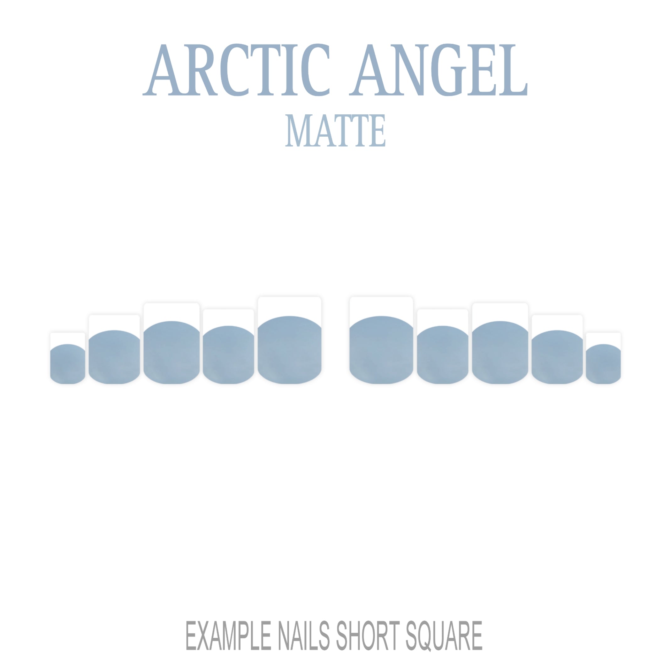 Arctic Angel white French tip nails