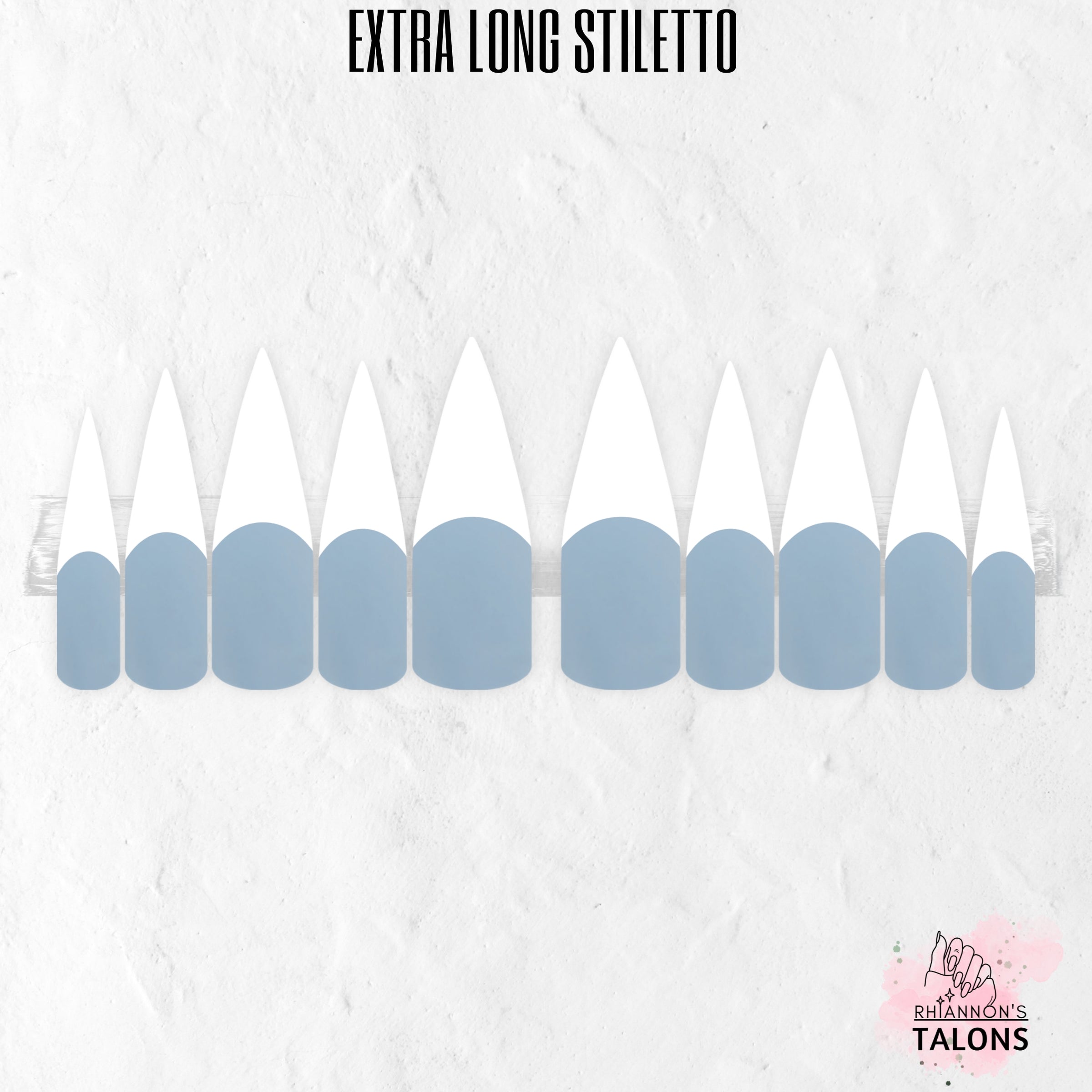 Arctic Angel white French tip nails