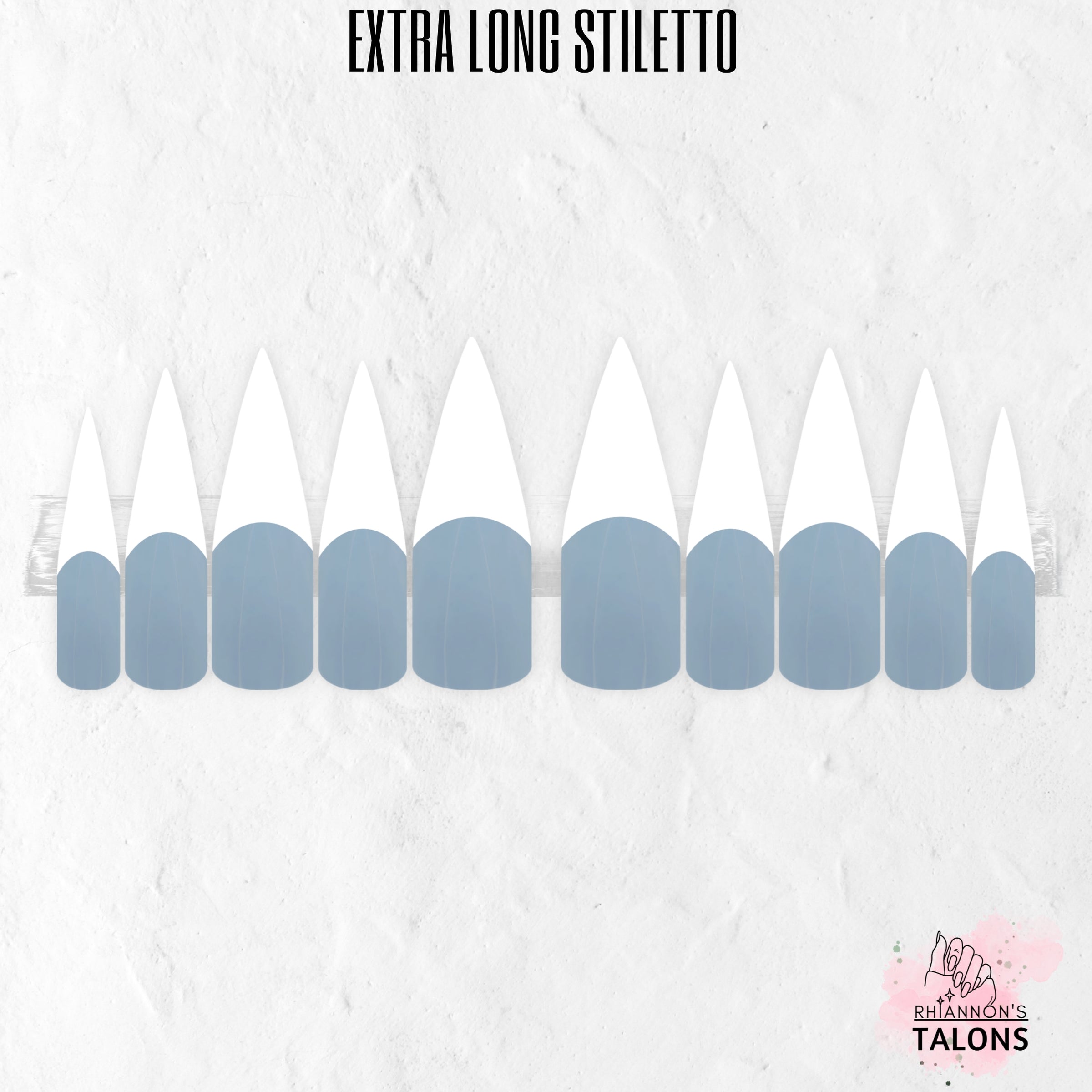 Arctic Angel white French tip nails