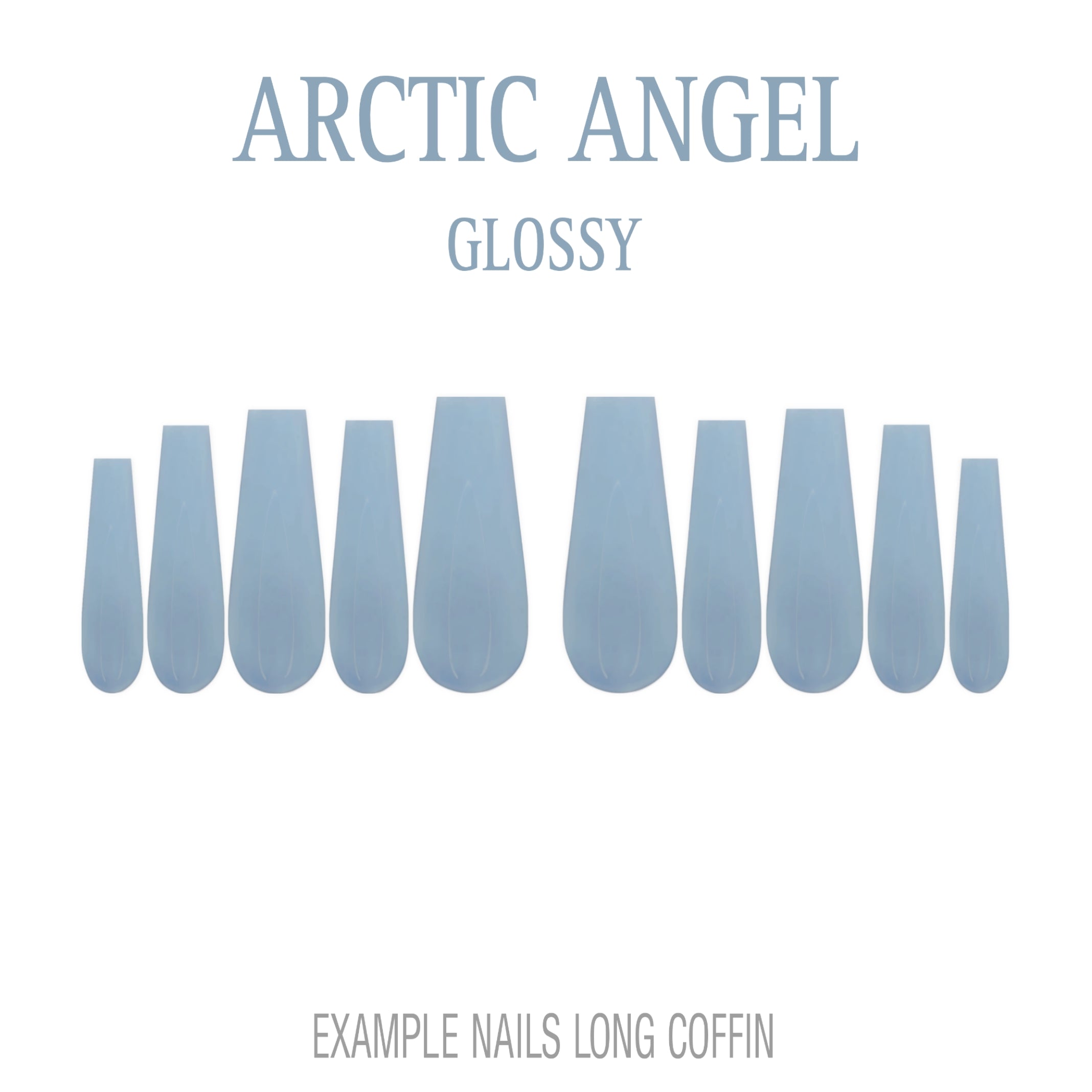 Arctic Angel pale blue press-on nails