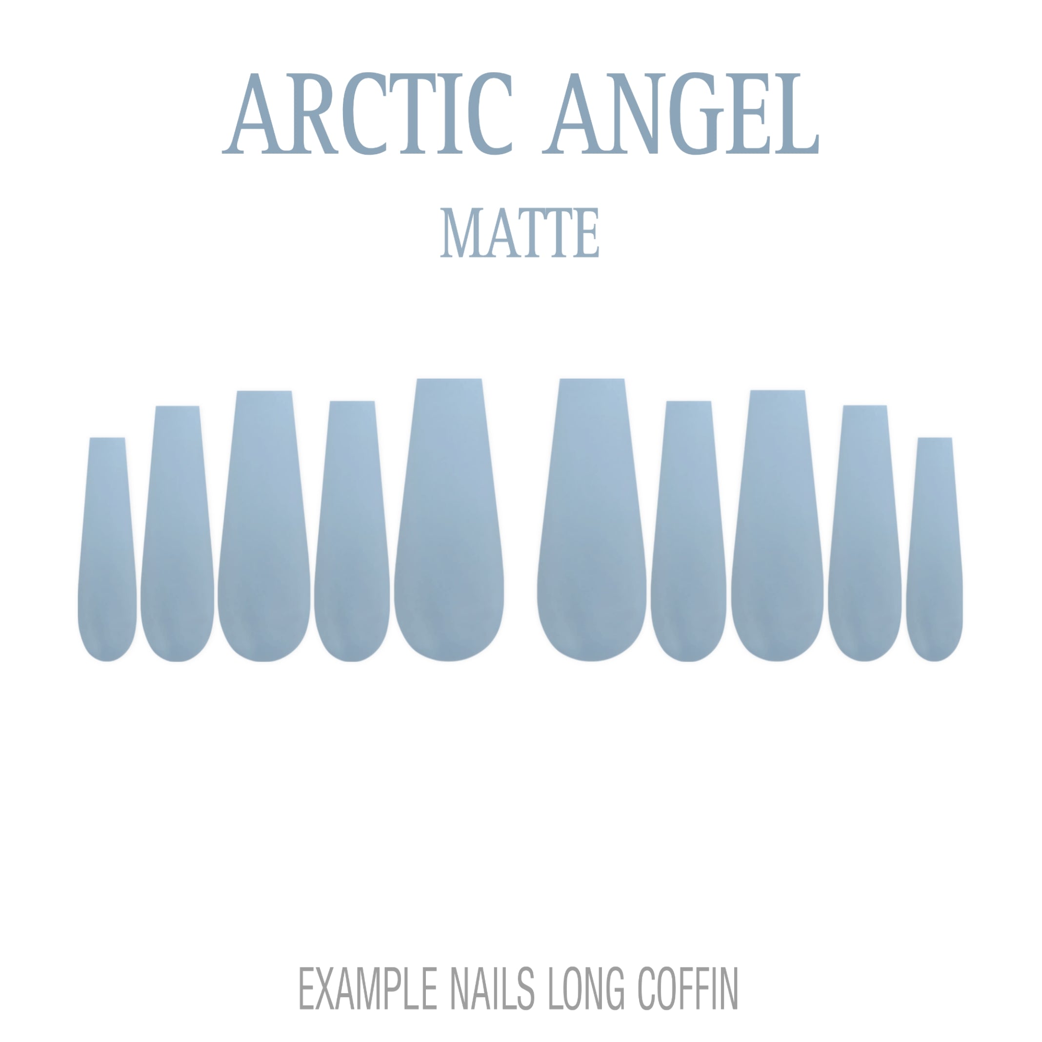 Arctic Angel pale blue press-on nails