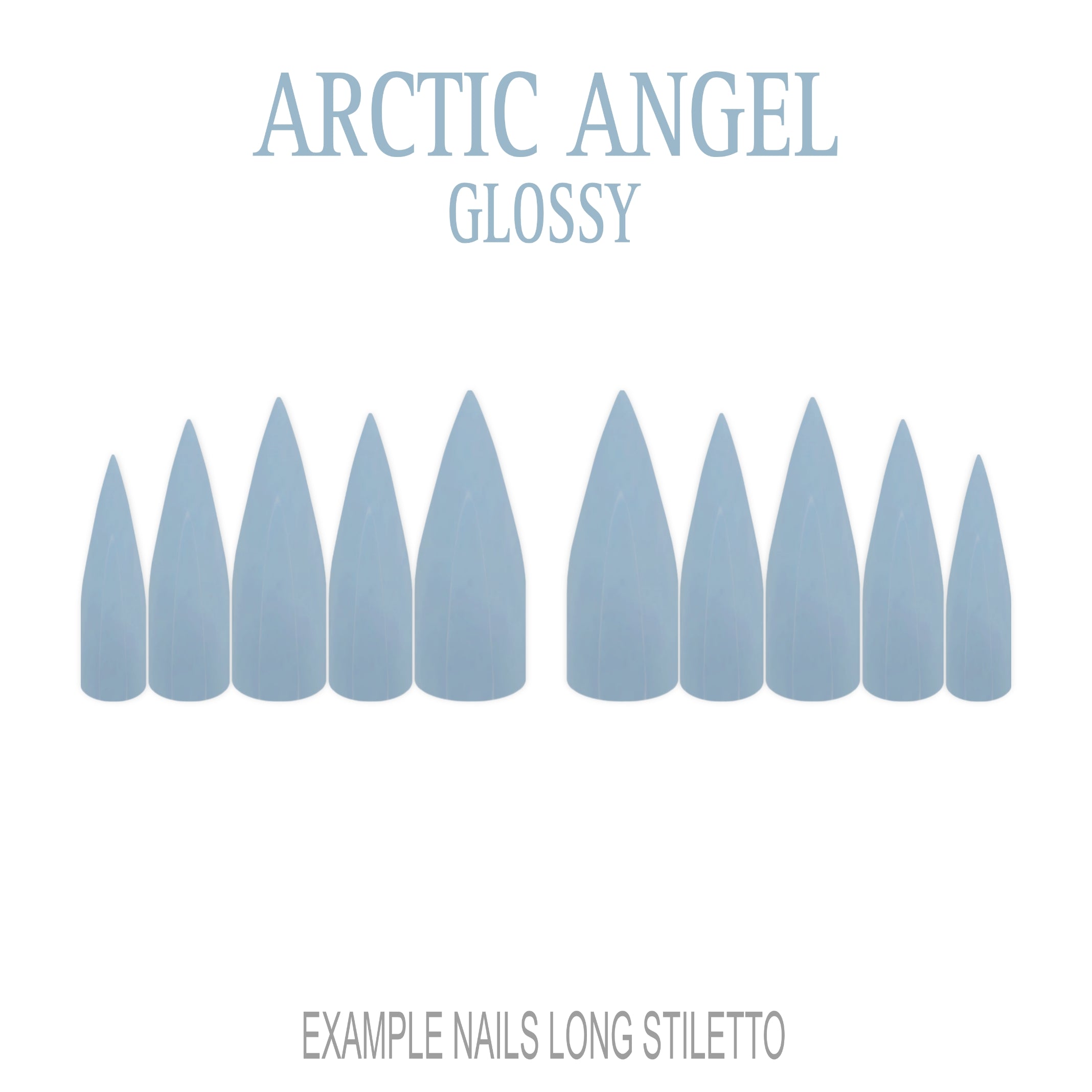 Arctic Angel pale blue press-on nails