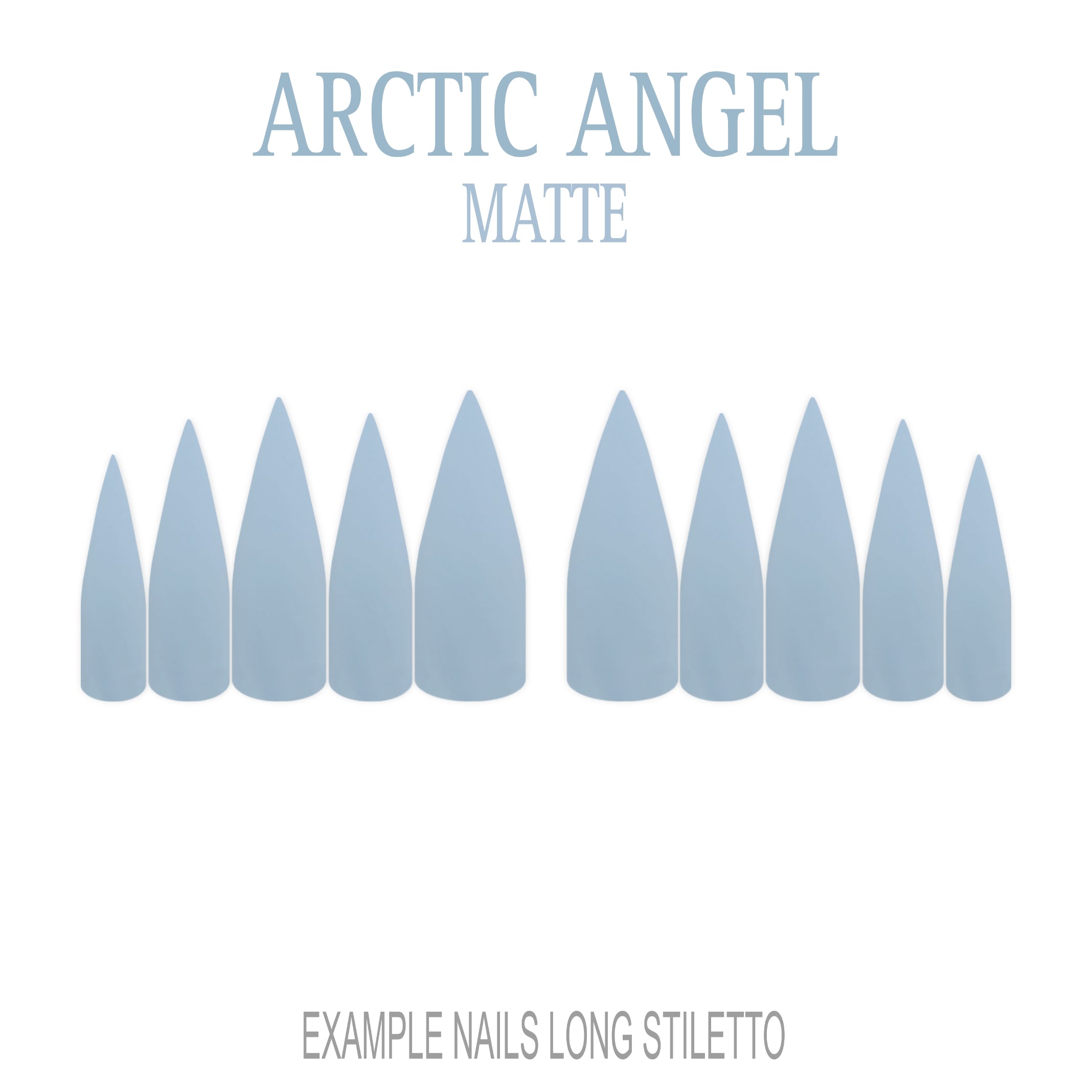 Arctic Angel pale blue press-on nails