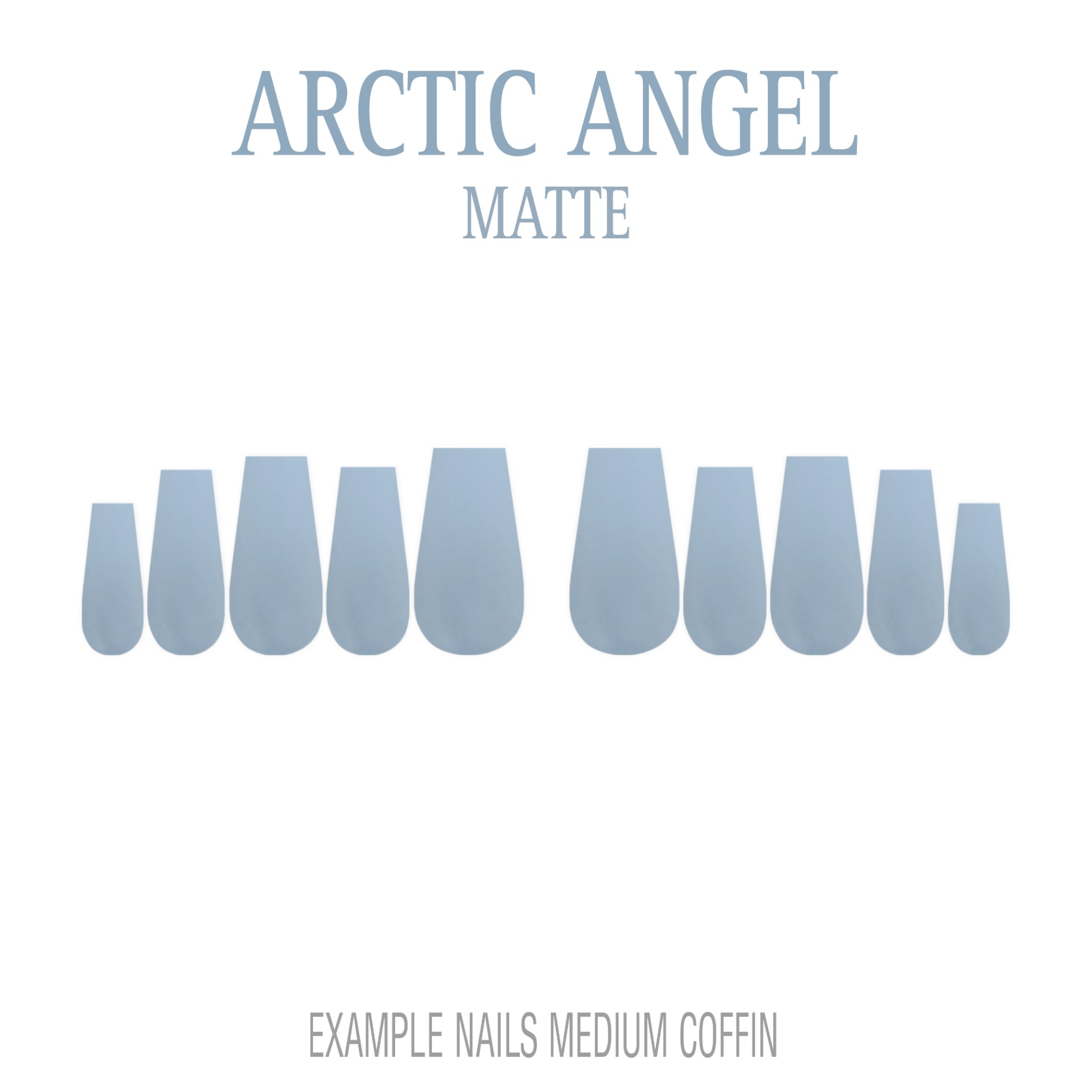 Arctic Angel pale blue press-on nails