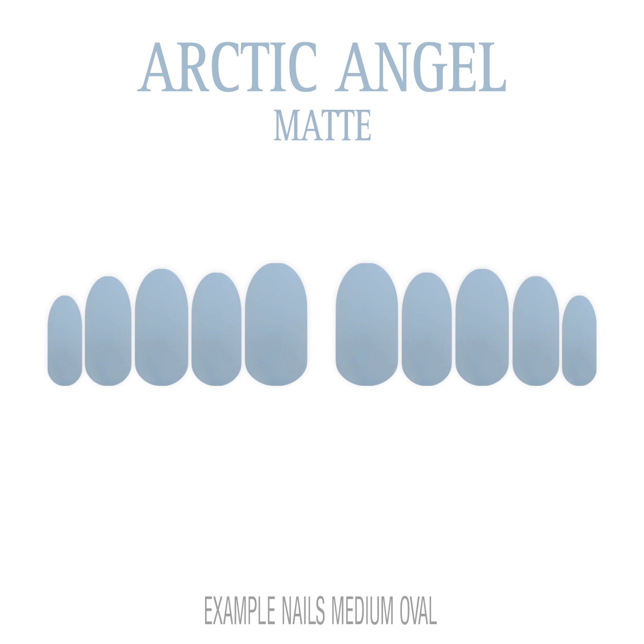 Arctic Angel pale blue press-on nails