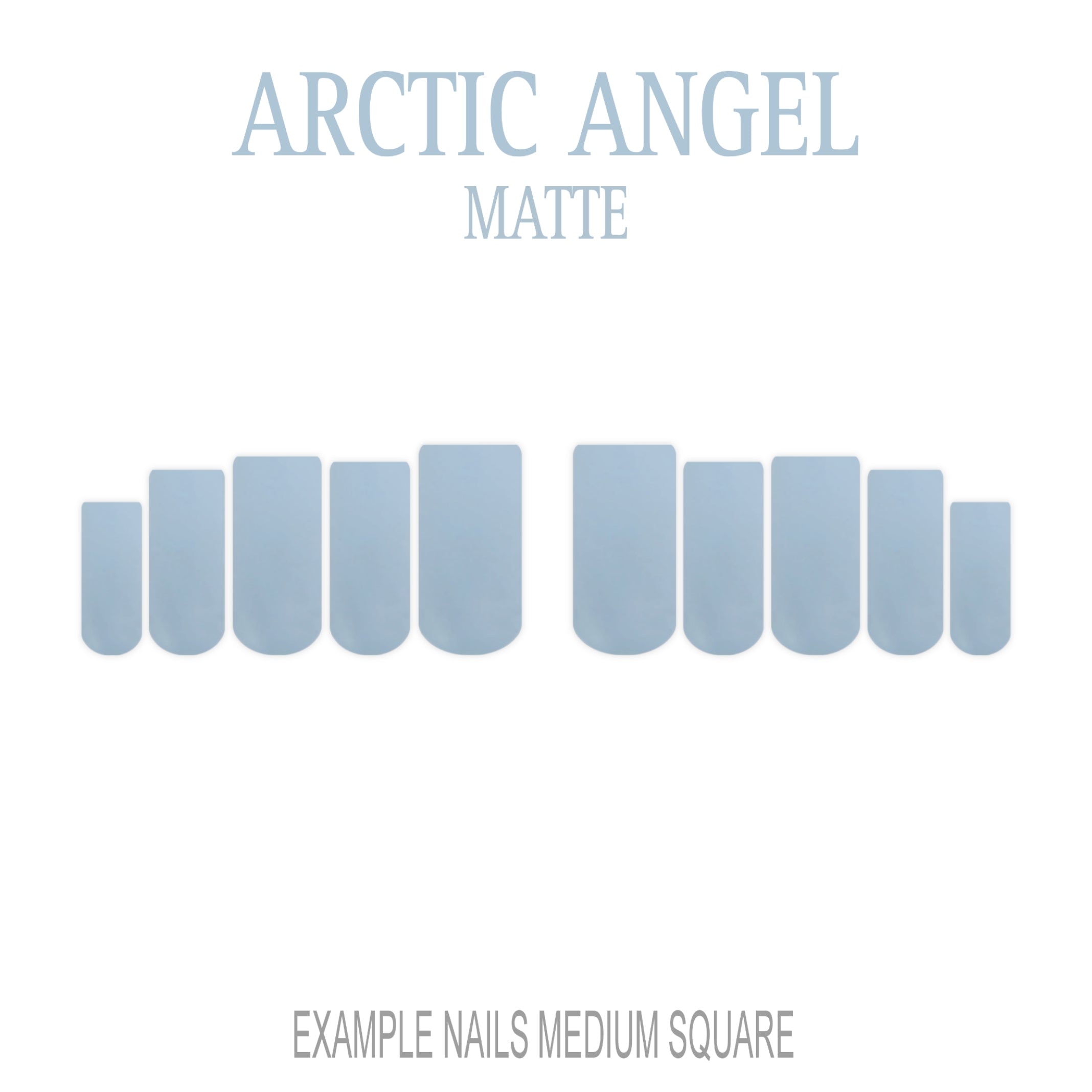 Arctic Angel pale blue press-on nails
