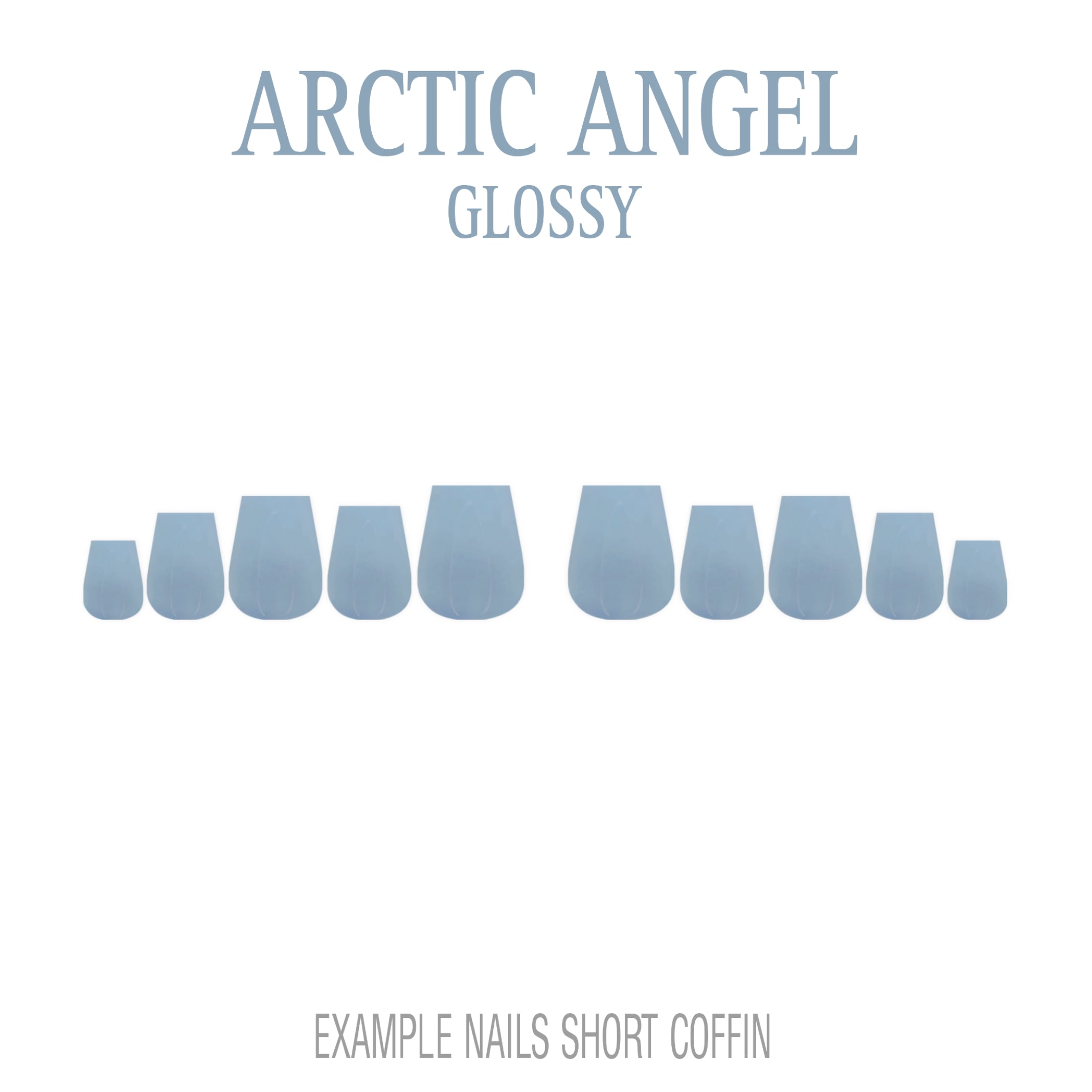 Arctic Angel pale blue press-on nails