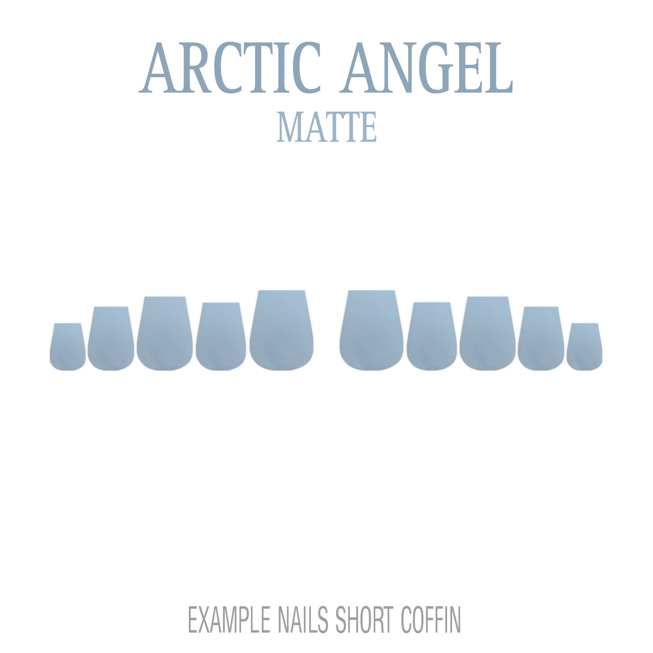 Arctic Angel pale blue press-on nails