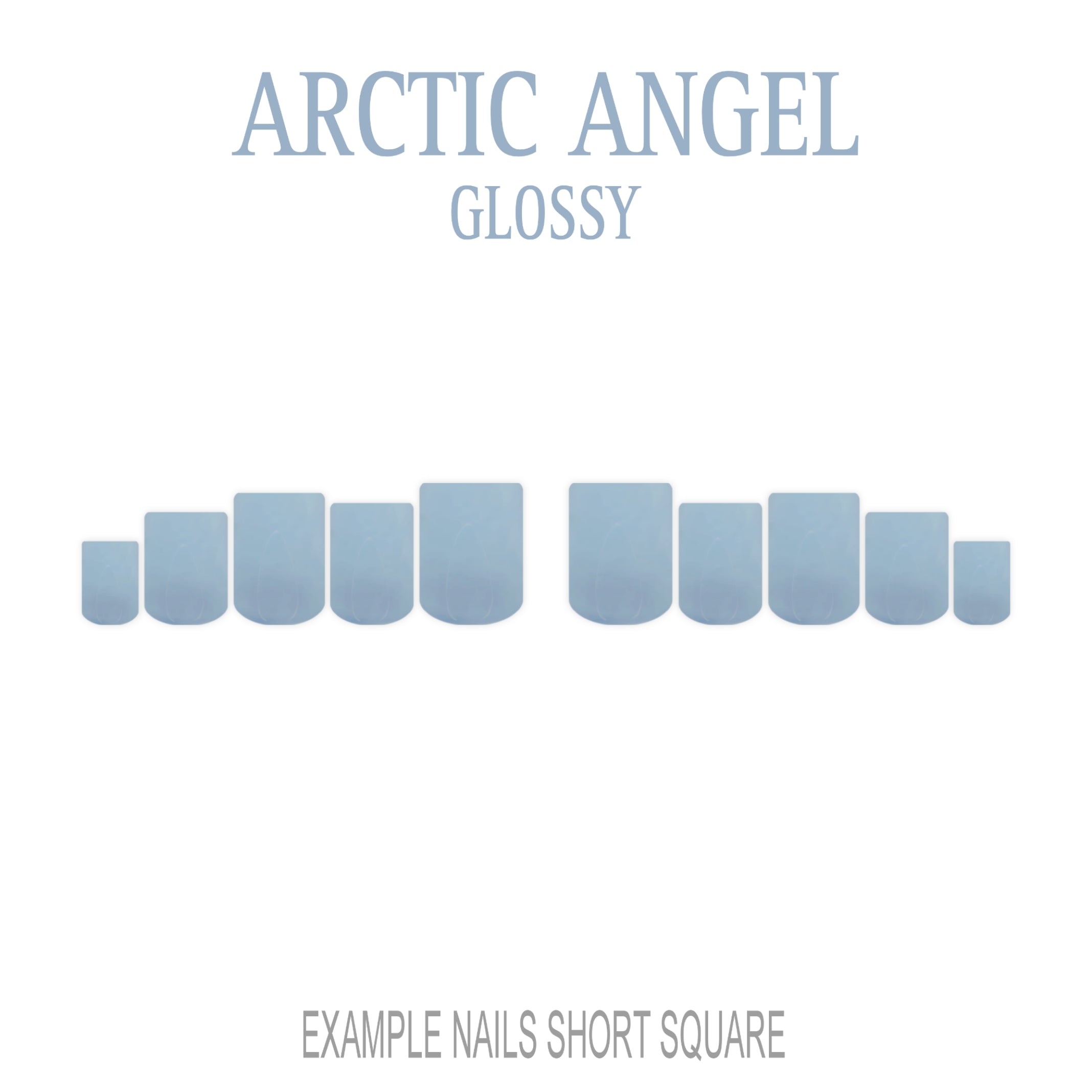 Arctic Angel pale blue press-on nails
