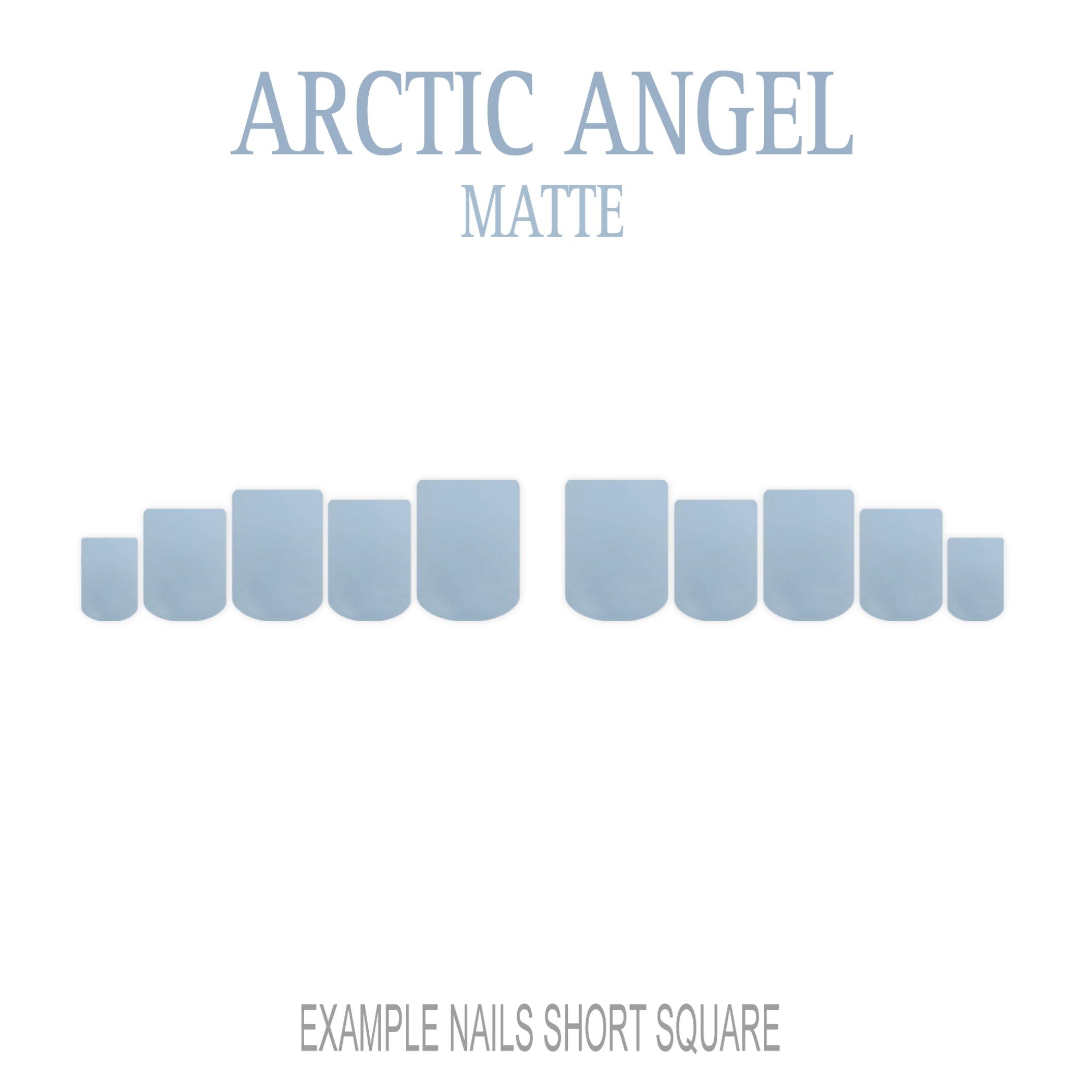 Arctic Angel pale blue press-on nails