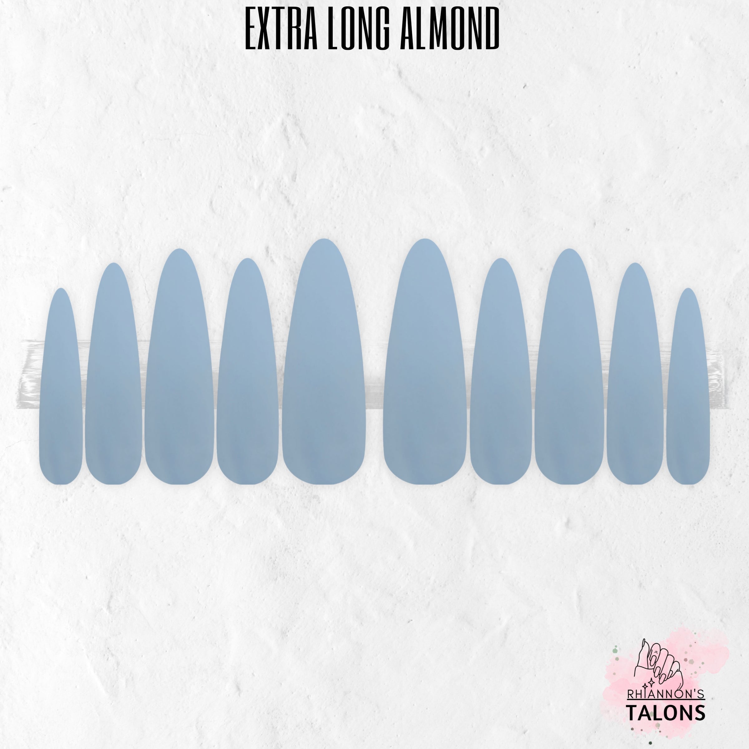 Arctic Angel pale blue press-on nails