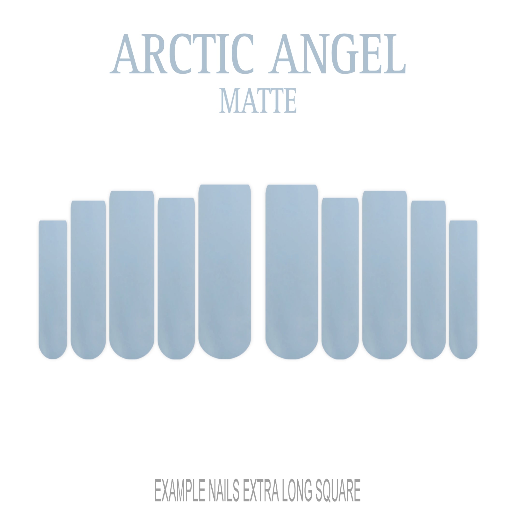 Arctic Angel pale blue press-on nails
