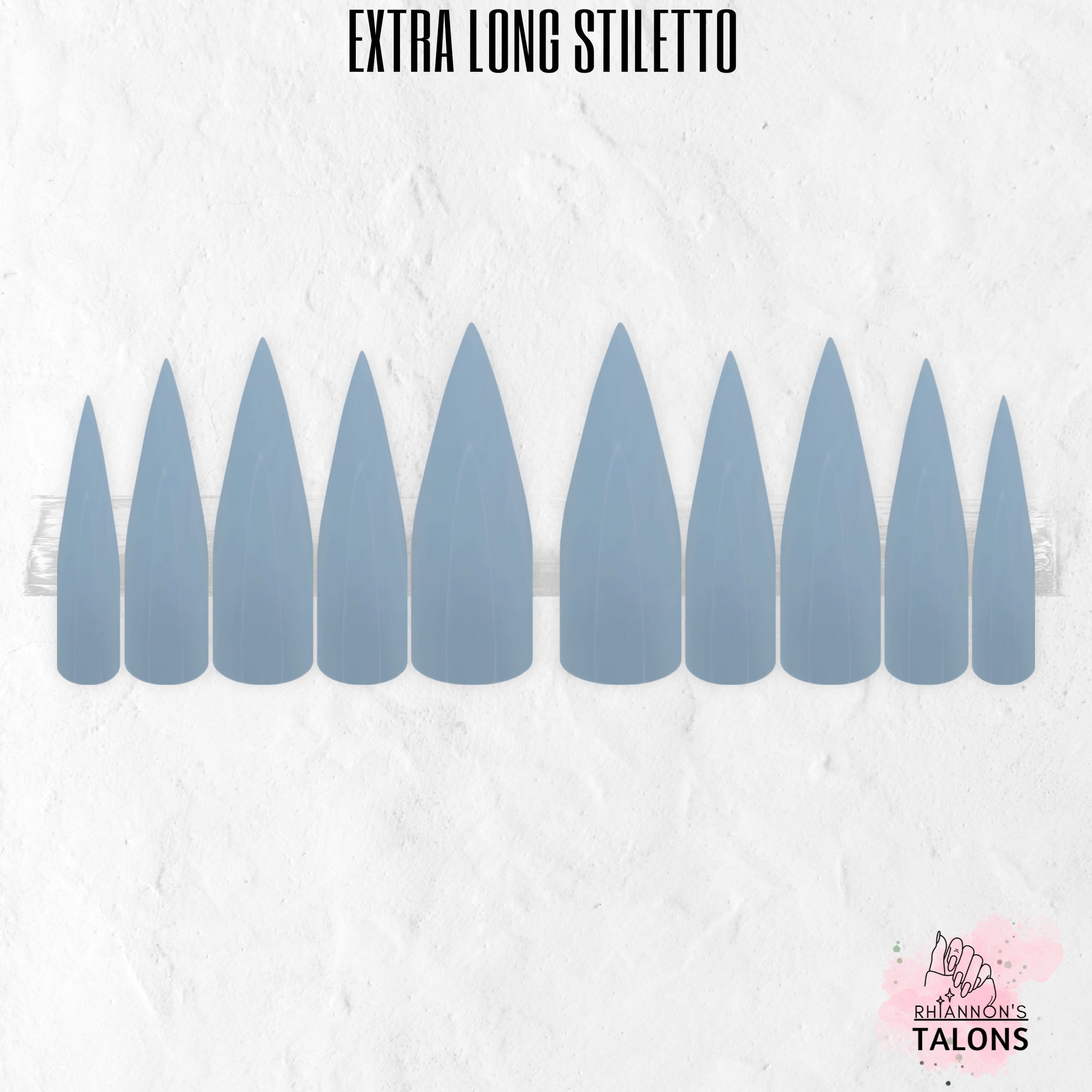 Arctic Angel pale blue press-on nails