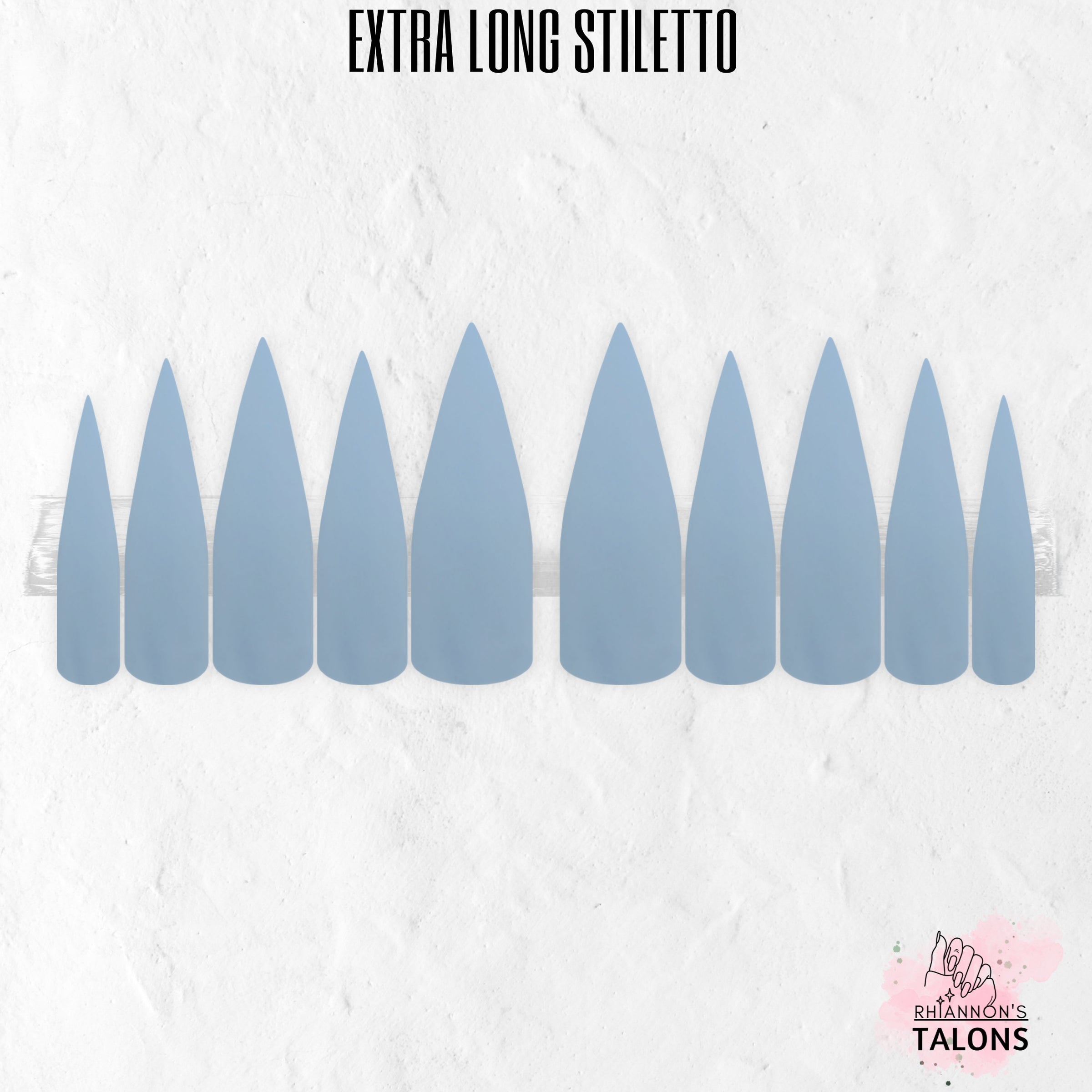 Arctic Angel pale blue press-on nails