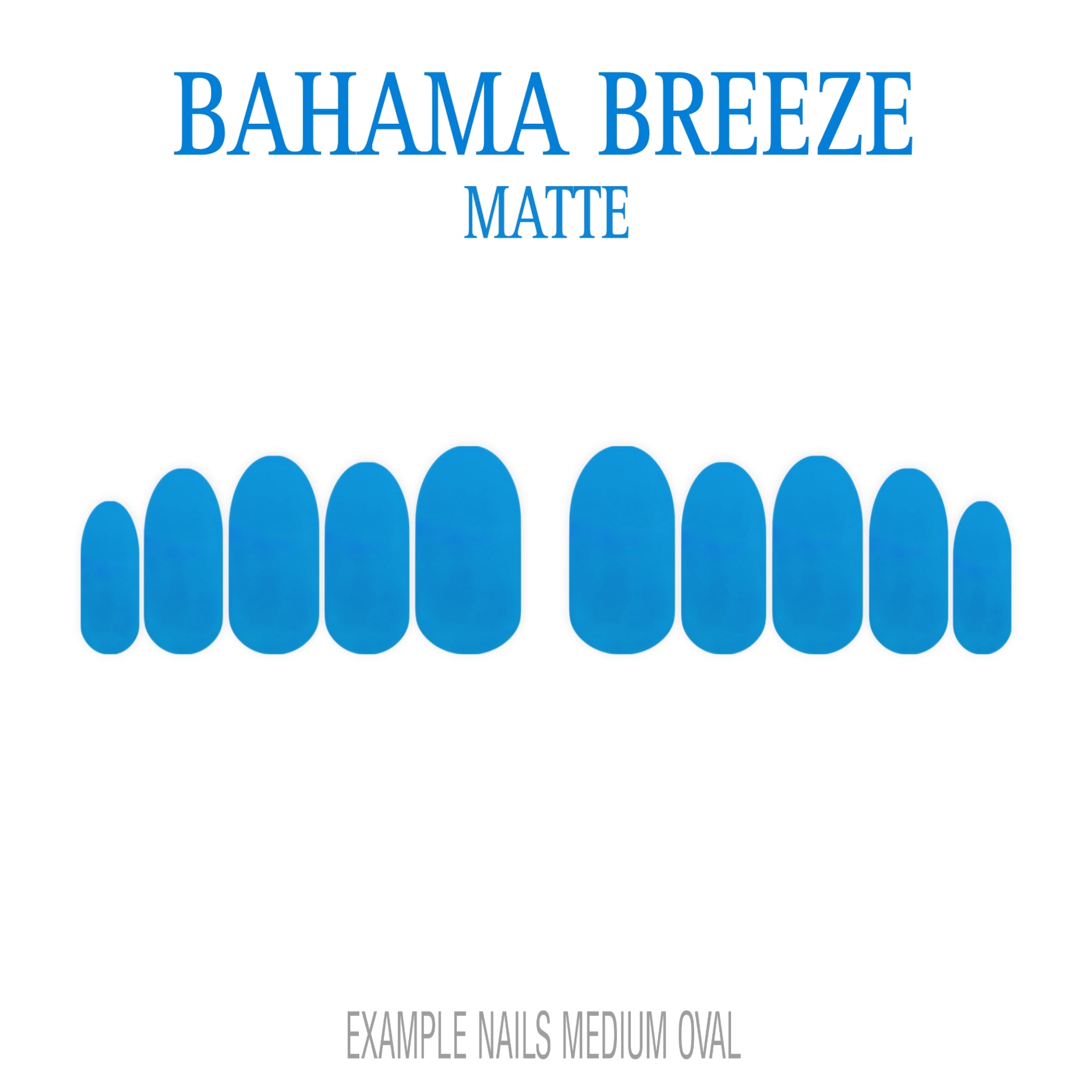Bahama Breeze sky blue press-on nails