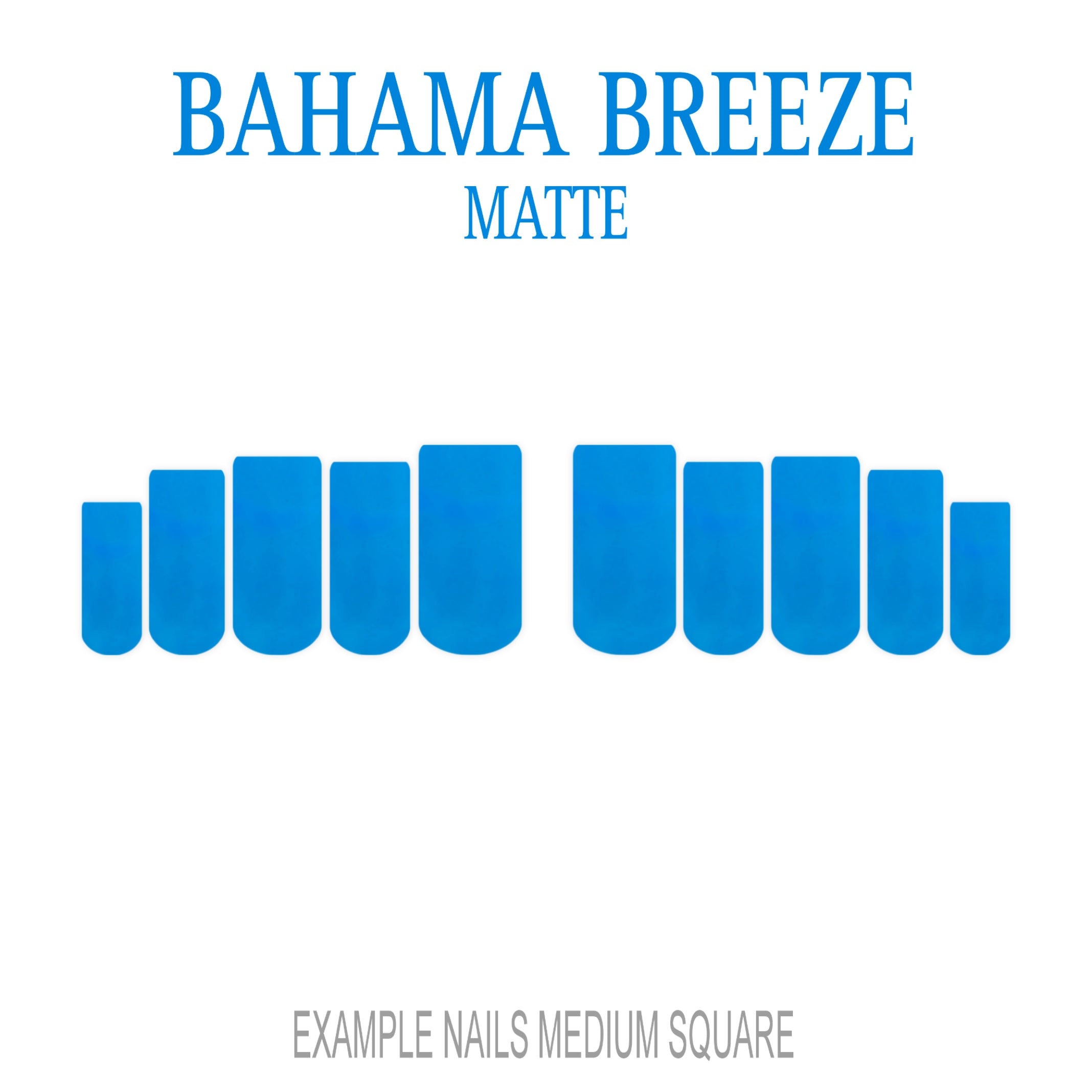 Bahama Breeze sky blue press-on nails