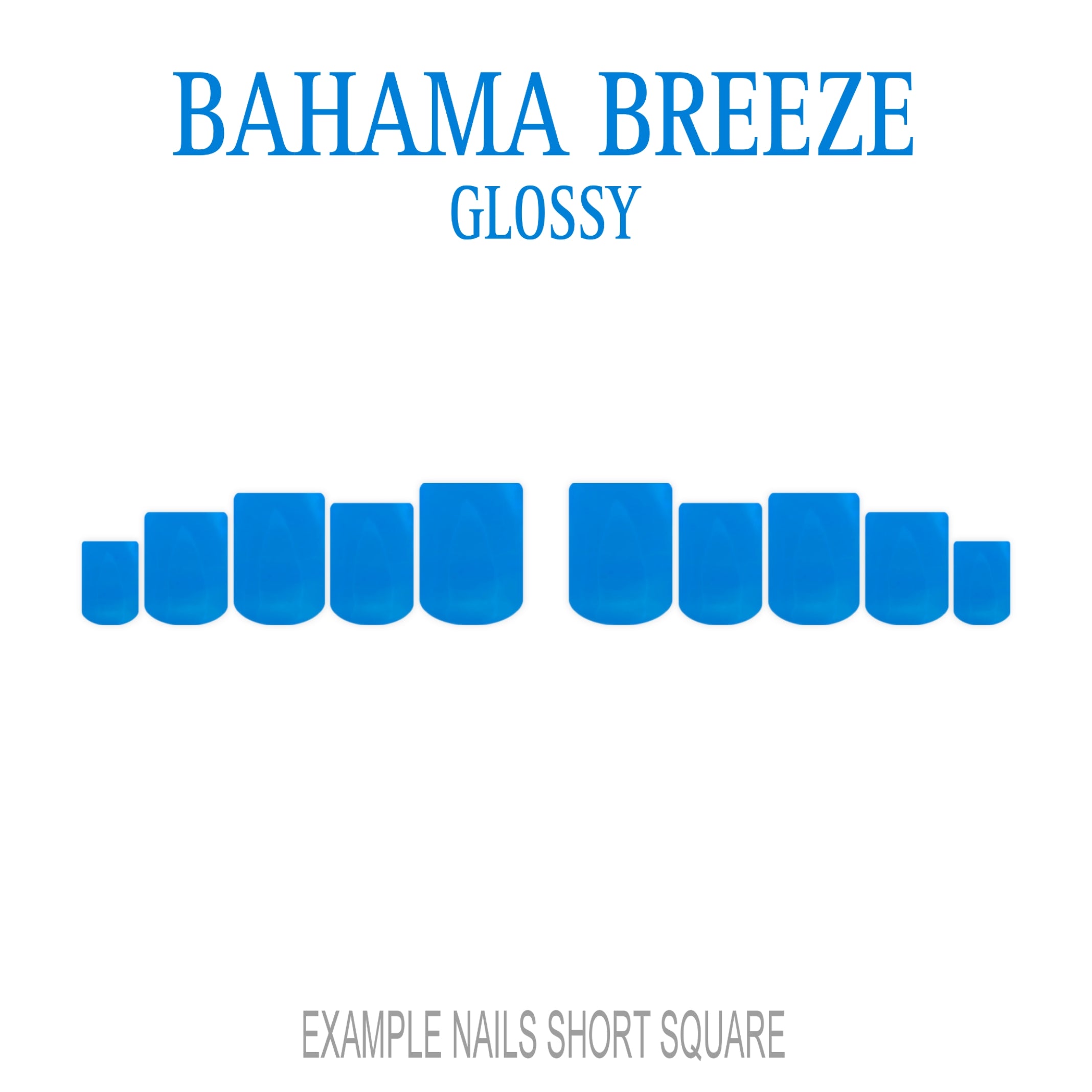 Bahama Breeze sky blue press-on nails