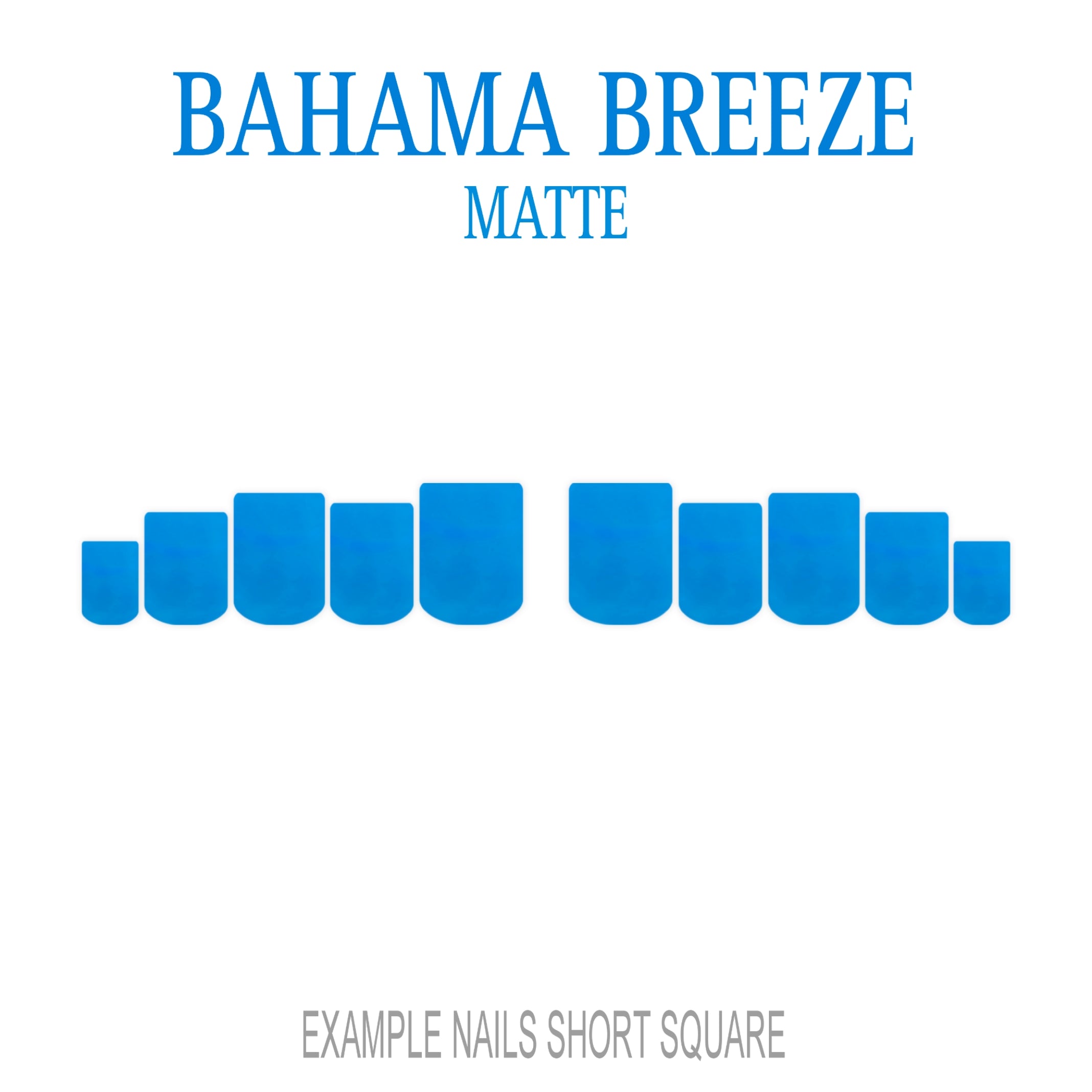 Bahama Breeze sky blue press-on nails