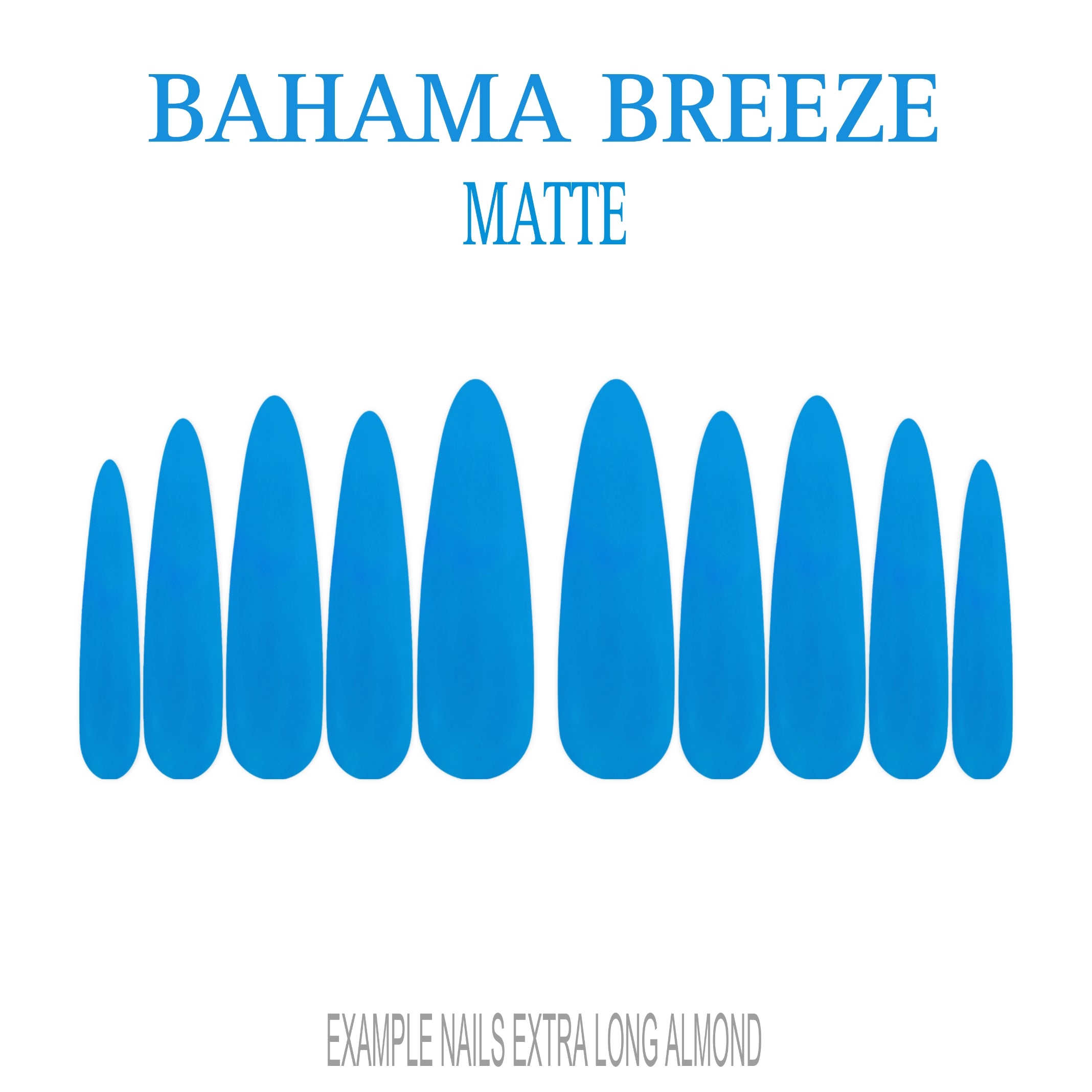 Bahama Breeze sky blue press-on nails