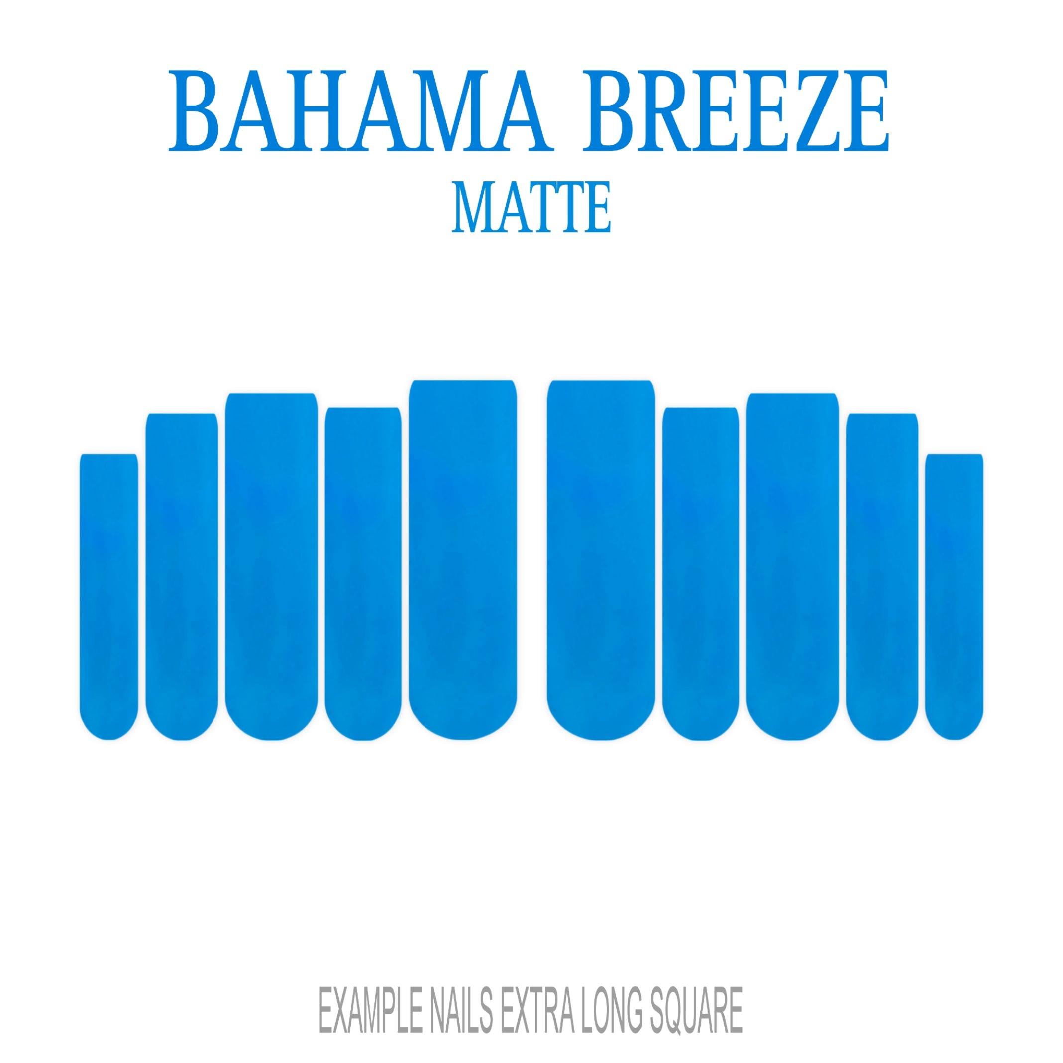 Bahama Breeze sky blue press-on nails