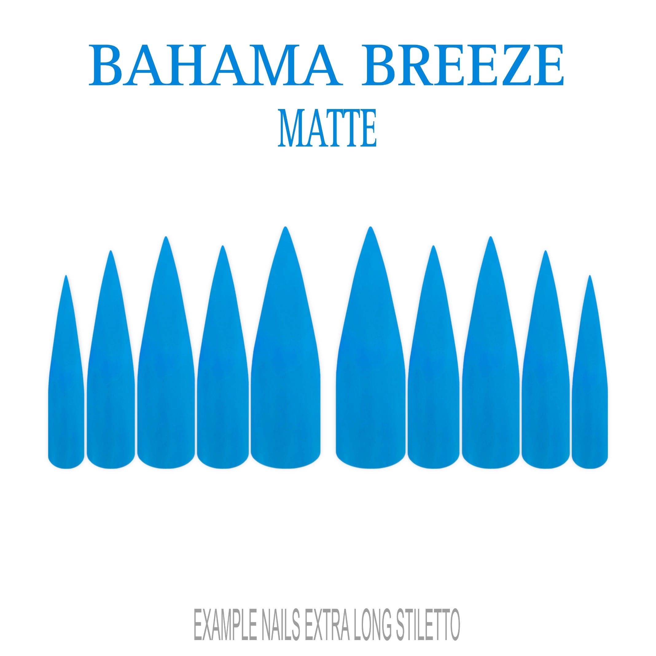 Bahama Breeze sky blue press-on nails
