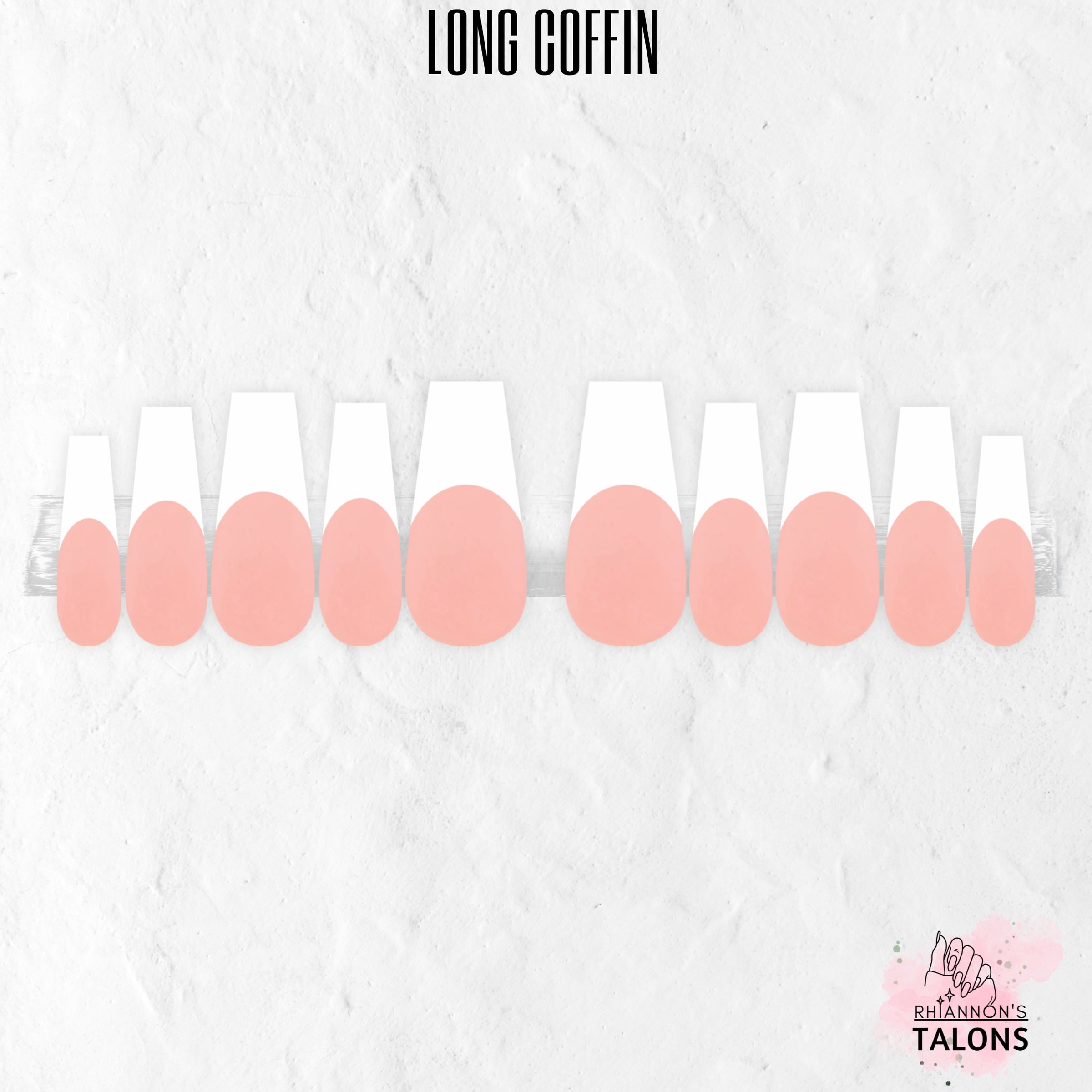 Ballet Bliss soft pink French tip press-on nails