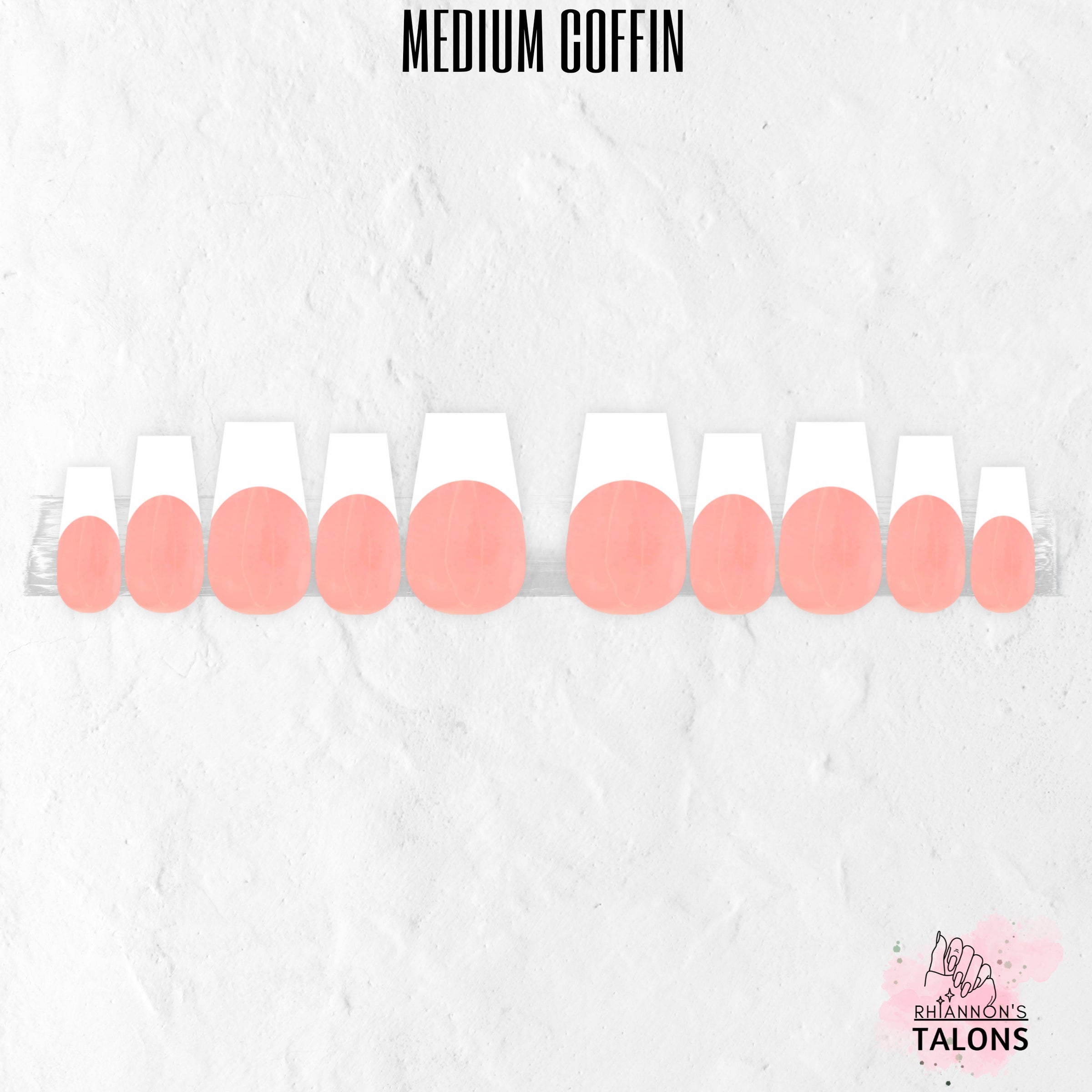 Ballet Bliss soft pink French tip press-on nails