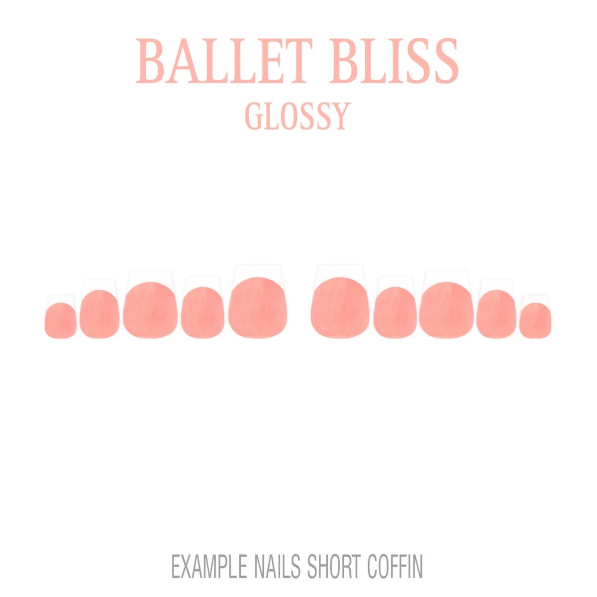 Ballet Bliss soft pink French tip press-on nails