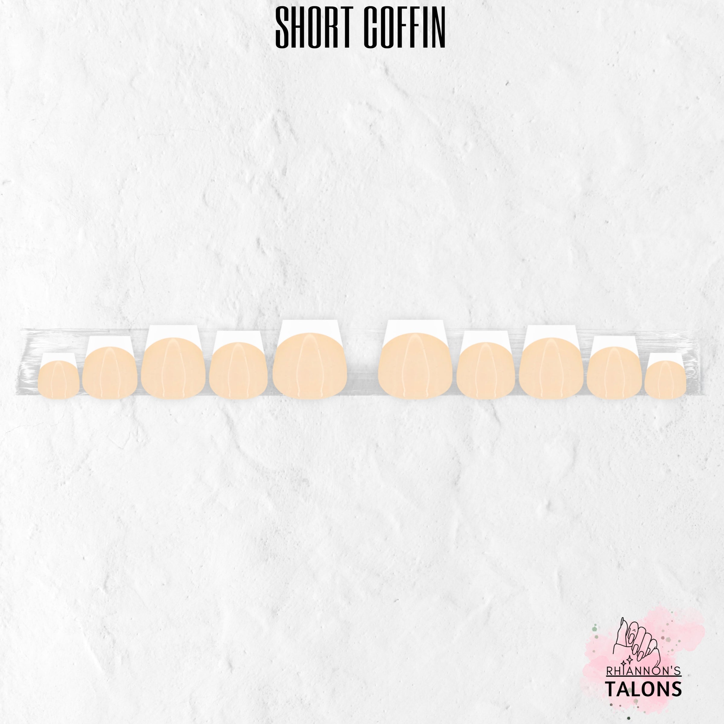 Beautiful Beige nude French tip press-on nails