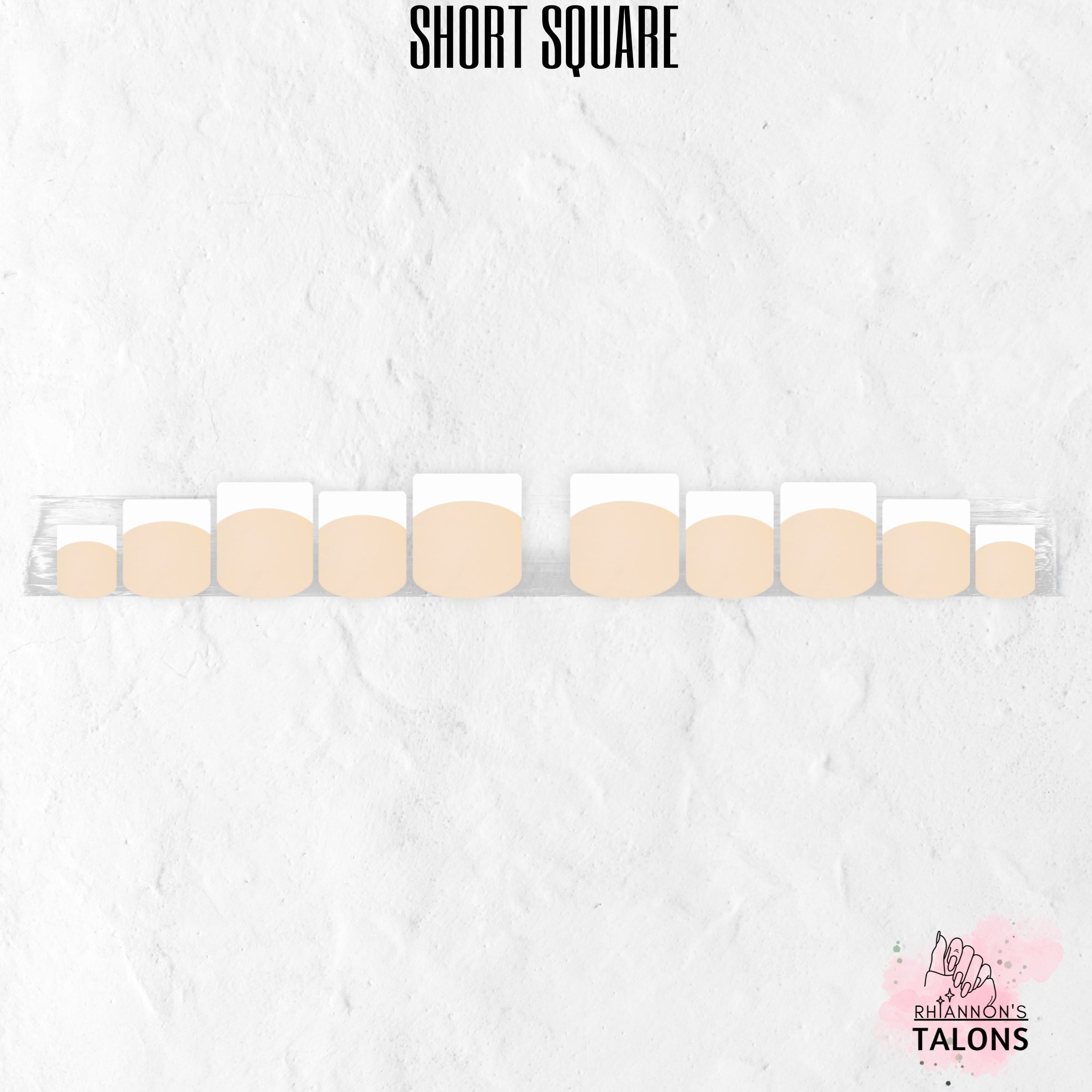 Beautiful Beige nude French tip press-on nails