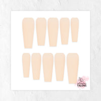 Beautiful Beige nude press-on nails