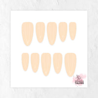 Beautiful Beige nude press-on nails