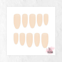Beautiful Beige nude press-on nails