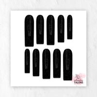 Black Starlight black glitter press-on nails