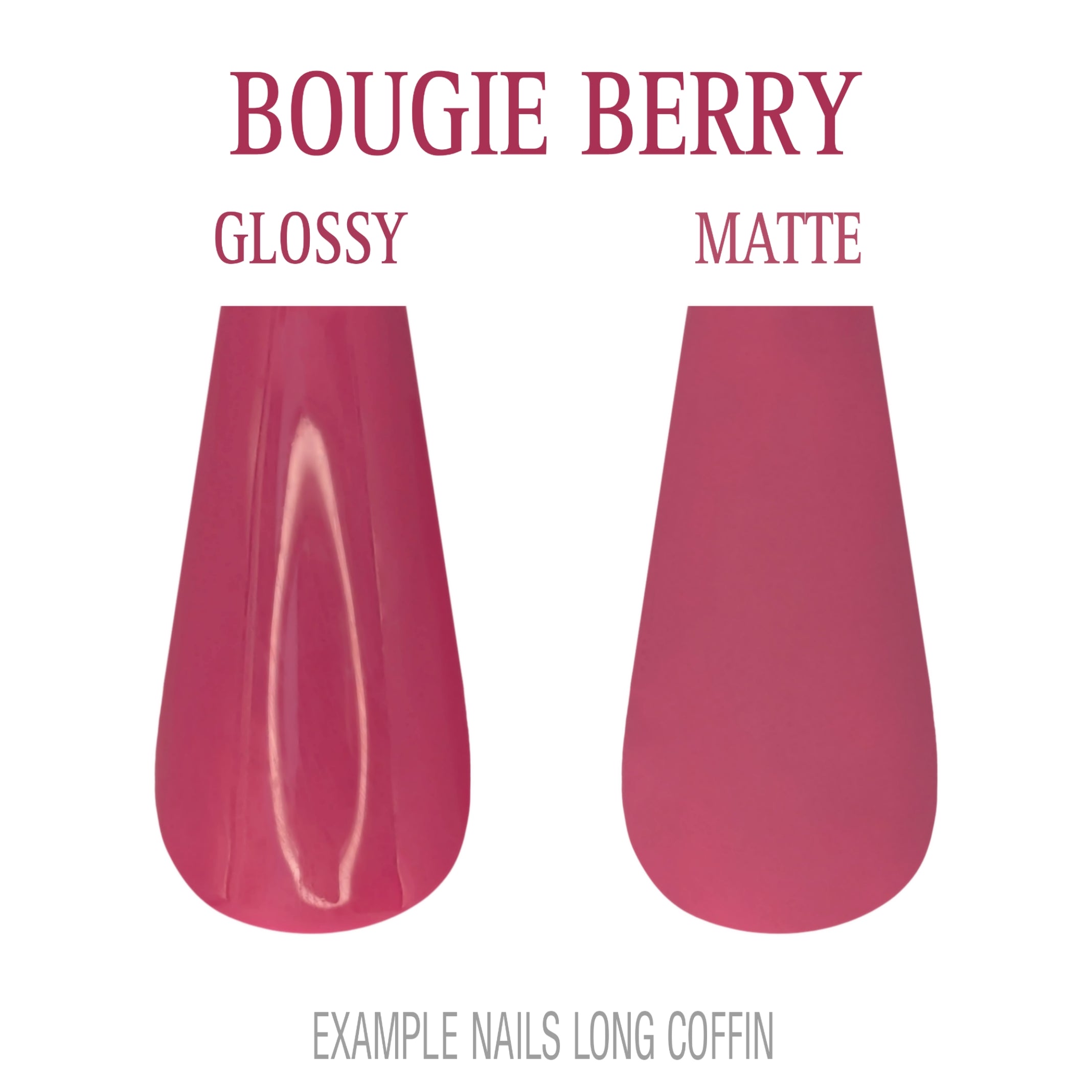 Bougie Berry pink berry press-on nails