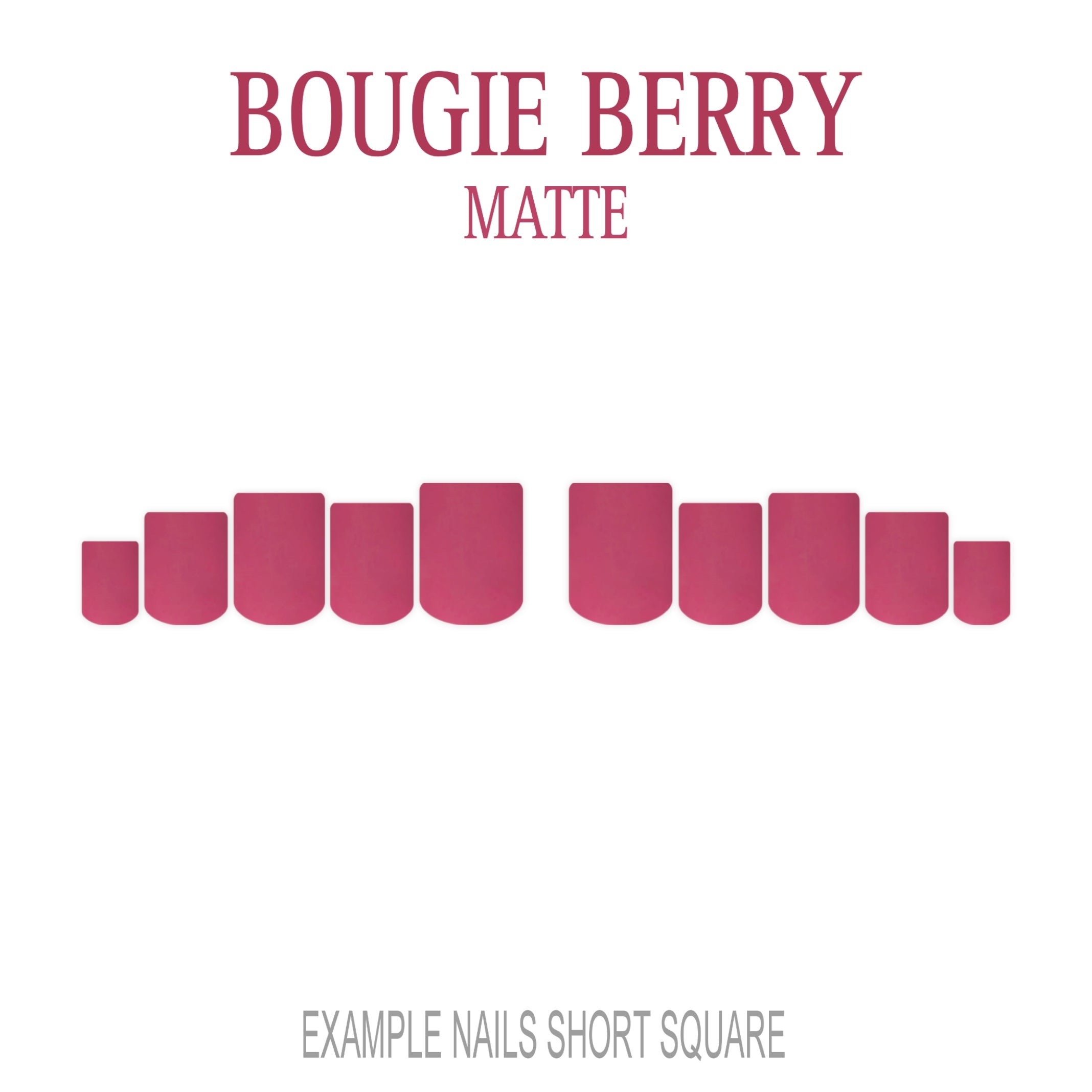 Bougie Berry pink berry press-on nails